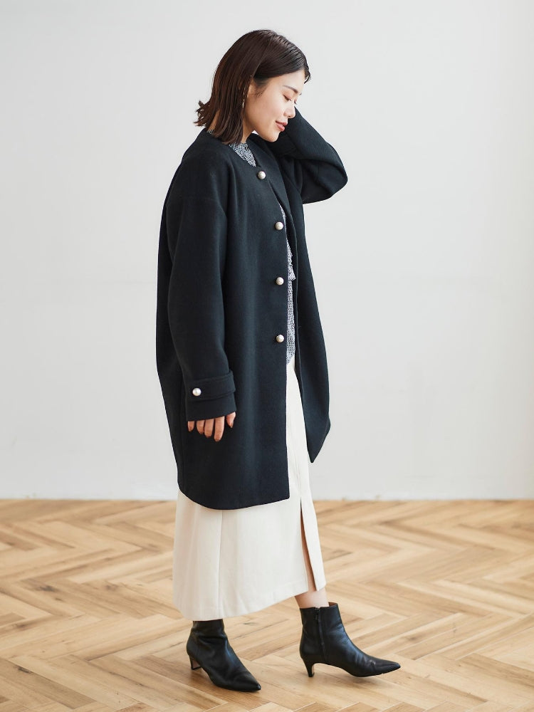 le.coeur blanc Perle Peche パールツキコート