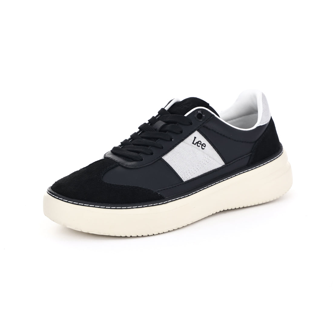 リー Lee メンズ スニーカー E86236 ローカット 厚底スニーカー 厚底 軽量 軽い カジュアルシューズ （ブラック） ブラック