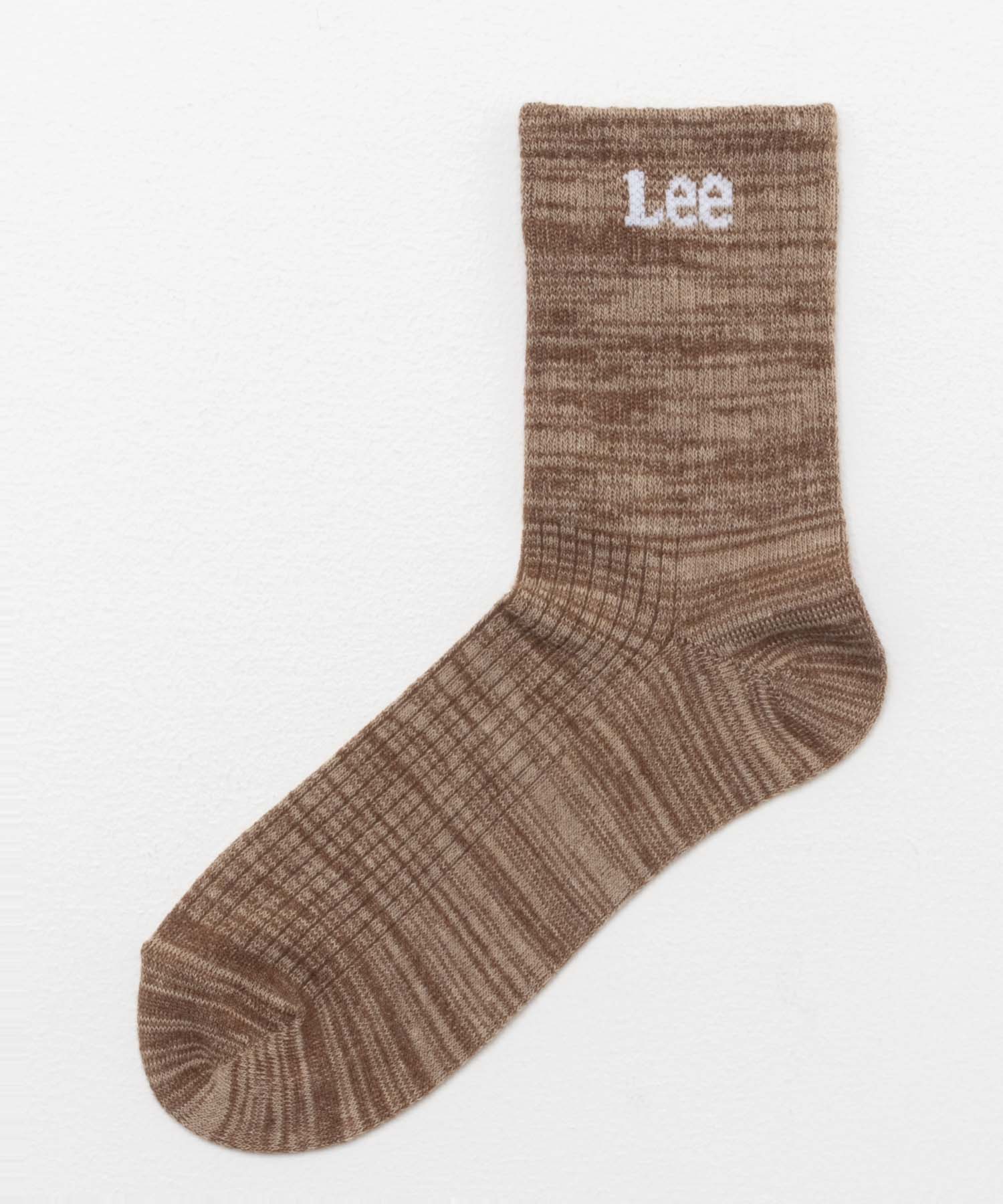 リー Lee クォーターソックス 杢ミックスロゴ 3足組