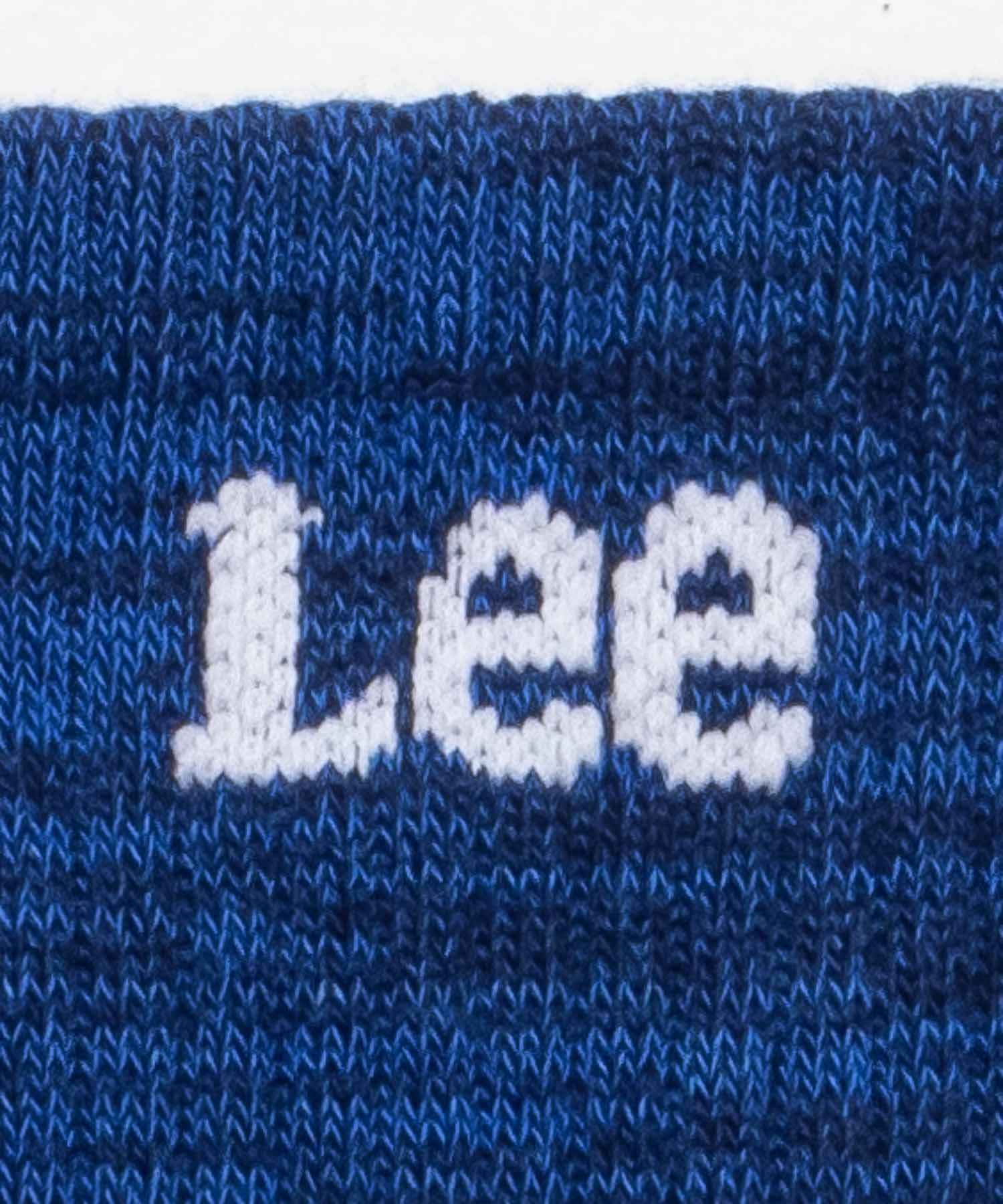 リー Lee クォーターソックス 杢ミックスロゴ 3足組
