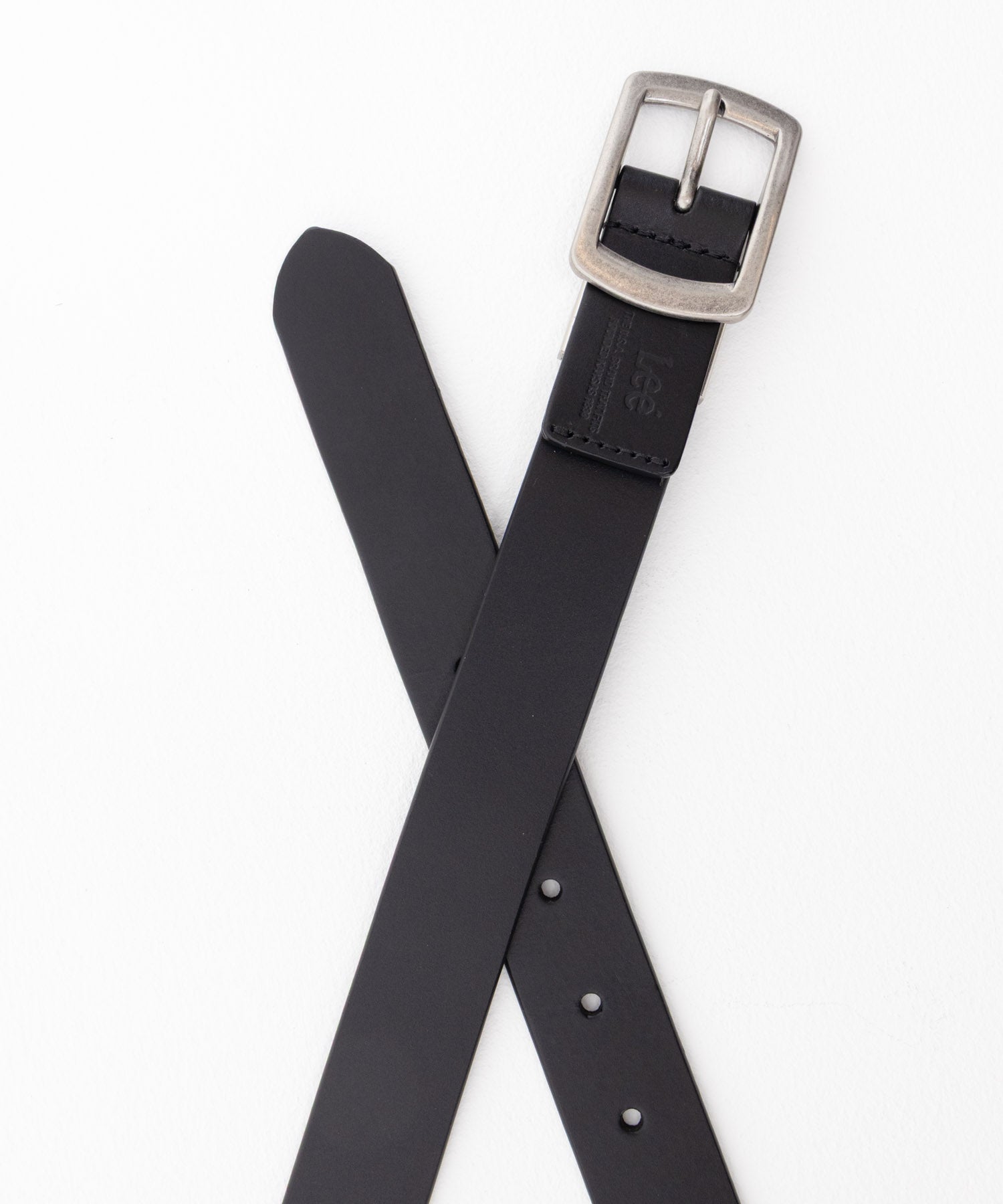 リー Lee 30mmナローレザーベルト （ブラック） ブラック