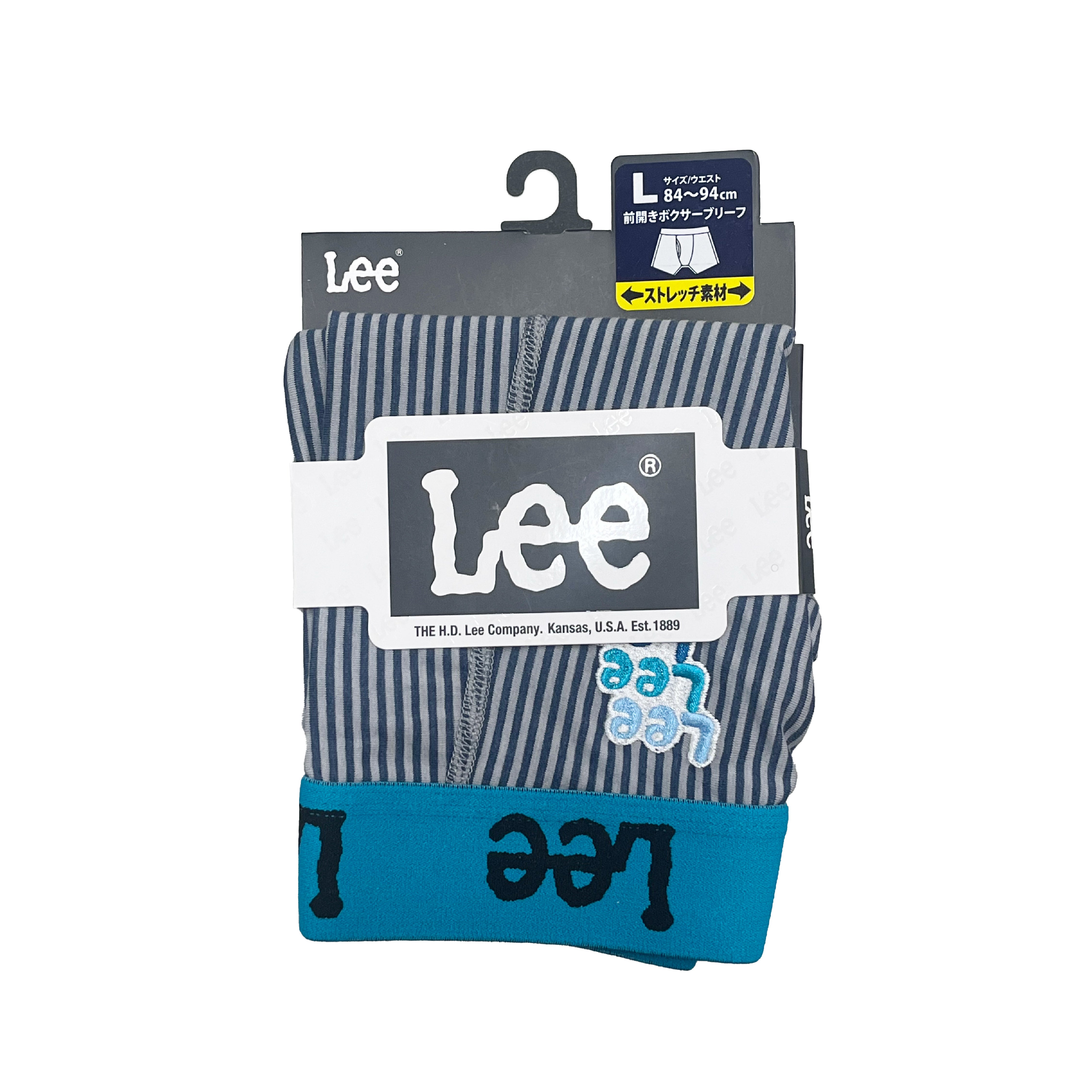 リー Lee ヒッコリー風 前開きボクサーブリーフ 【返品不可商品】 （ネイビー） ネイビー