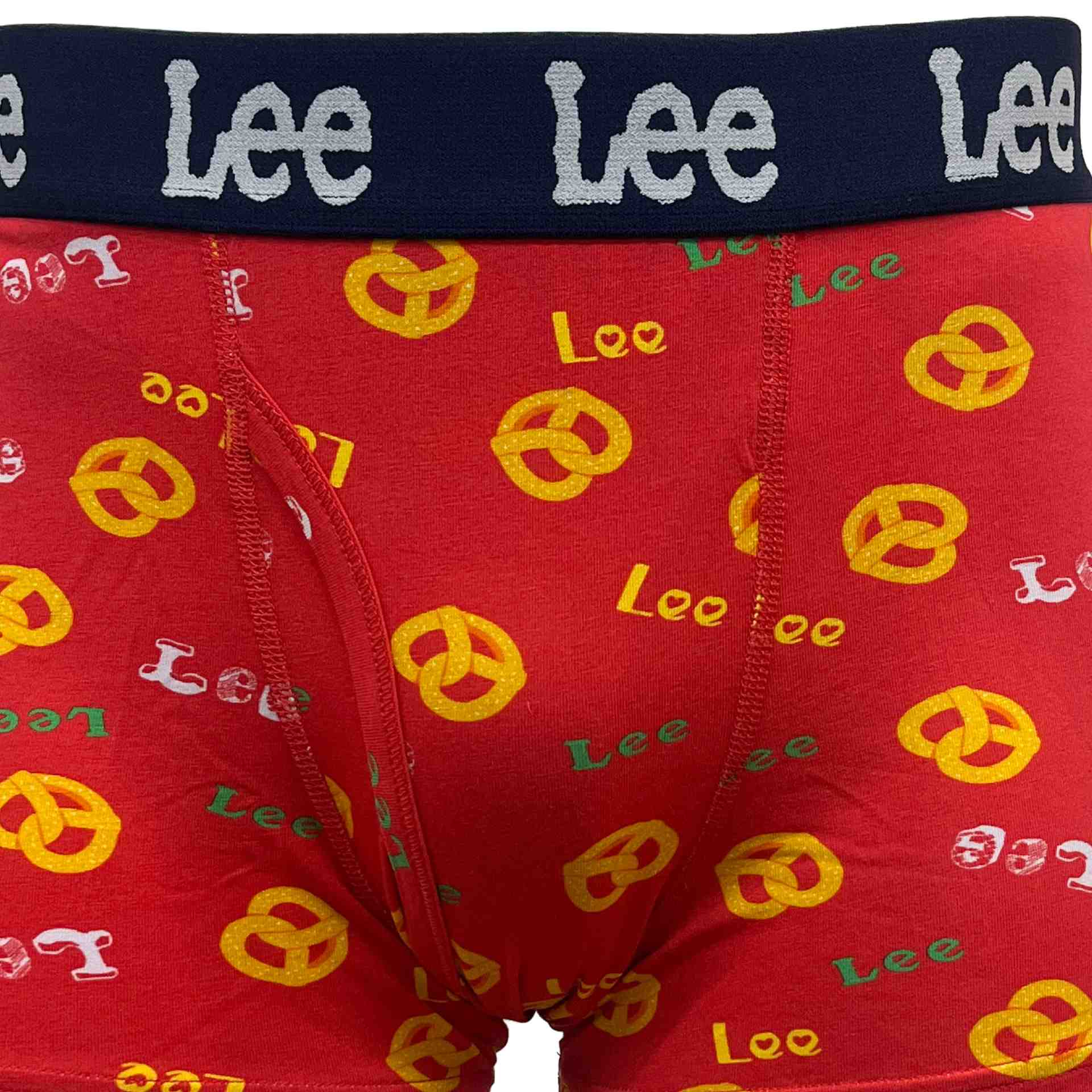 リー Lee プレッツェル柄 ボクサーブリーフ 【返品不可商品】 （レッド） レッド