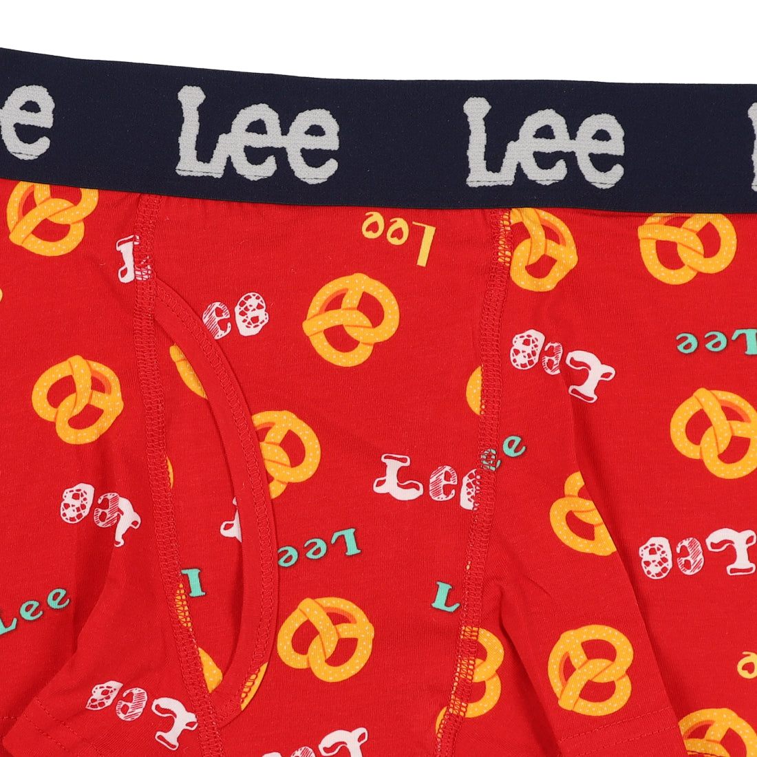 リー Lee プレッツェル柄 ボクサーブリーフ 【返品不可商品】 （レッド） レッド