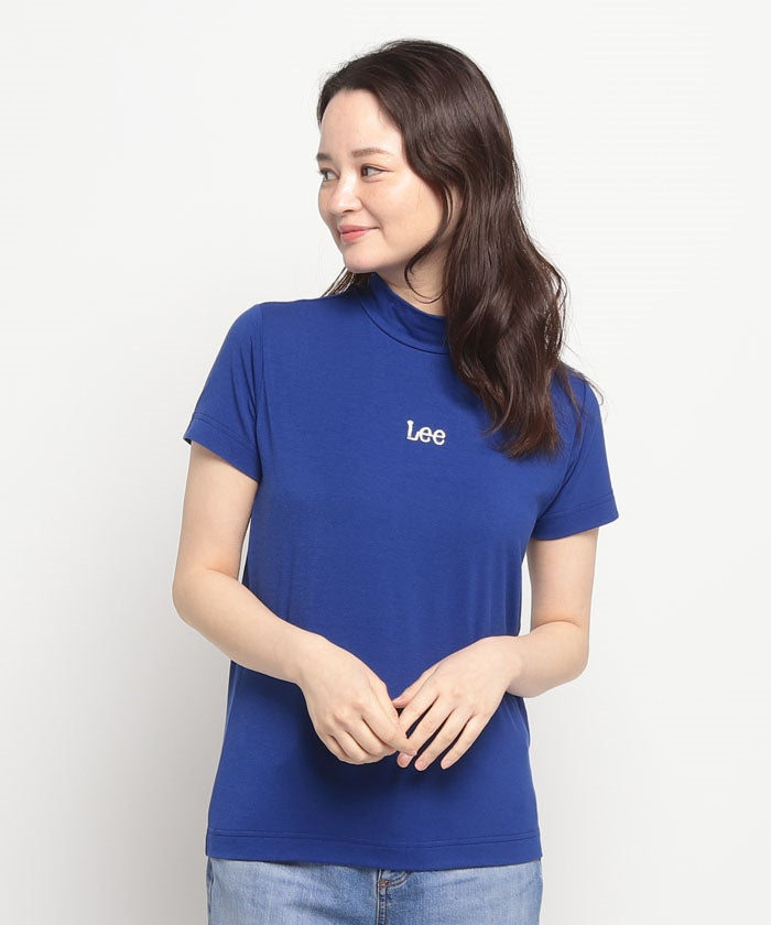 リー Lee #LEE GOLF            TIGHT MOCKNECK TEE,ブルー