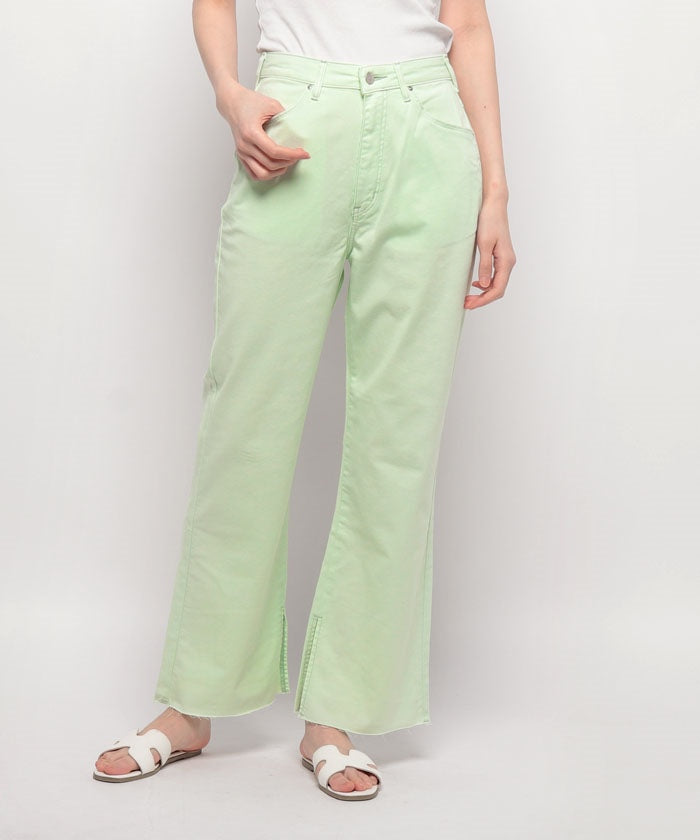 リー Lee #JEGGINGS            COLOR SLIT FLARE 64,ミント