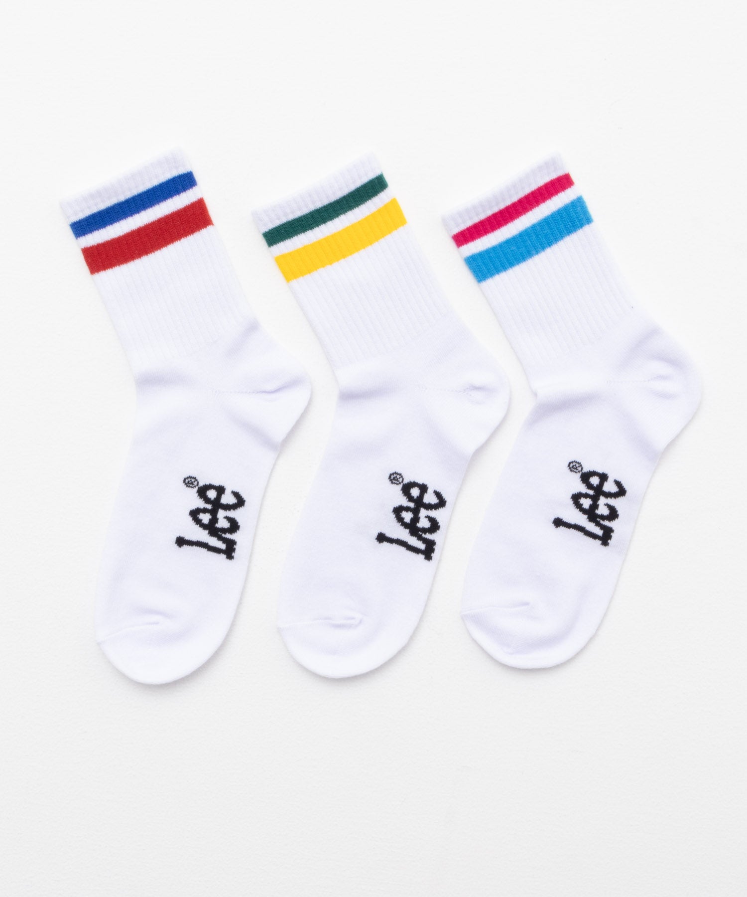 リー Lee クォーターソックス ライン 3足組