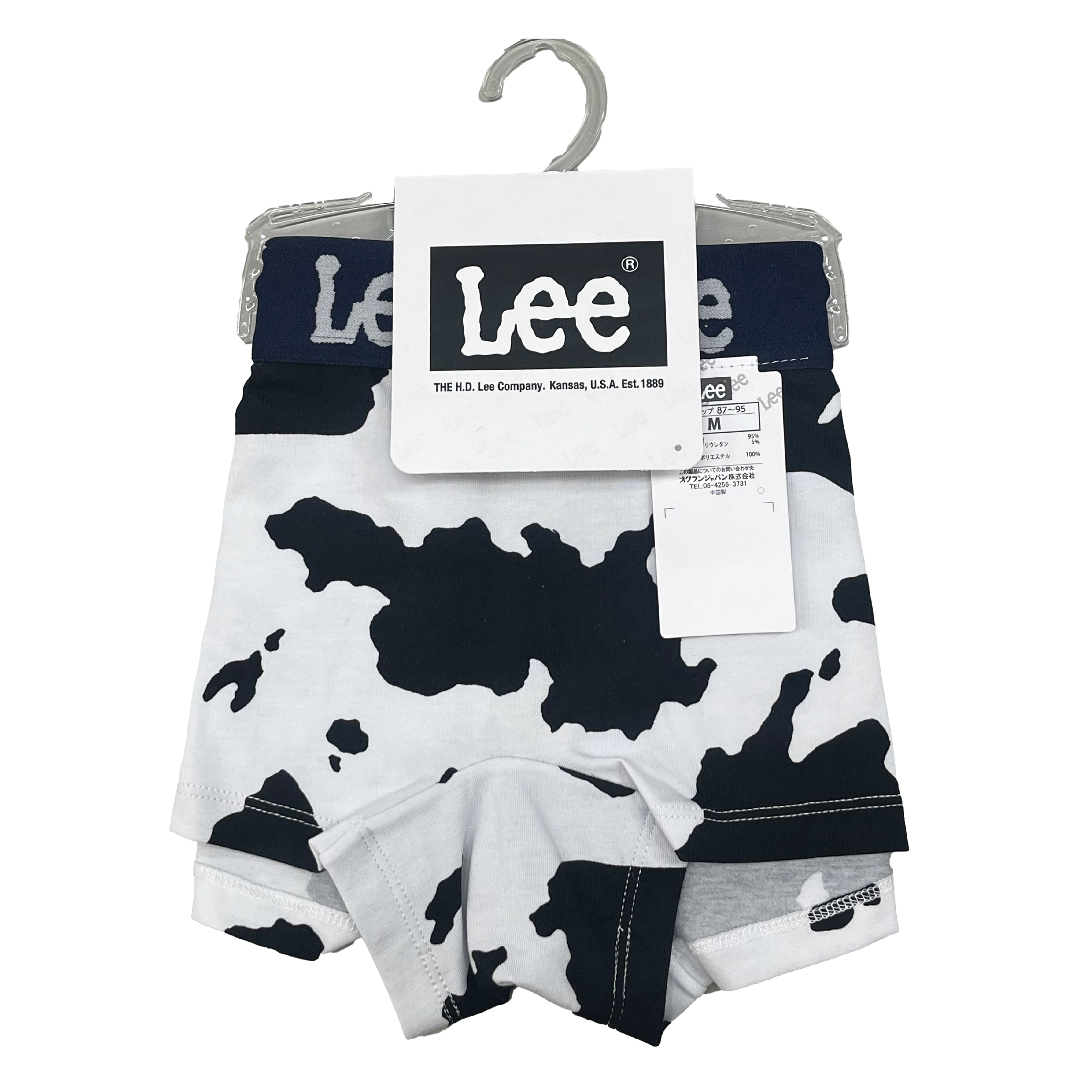 リー Lee うし柄 ボクサーショーツ 1分丈 【返品不可商品】 （ホワイト） ホワイト