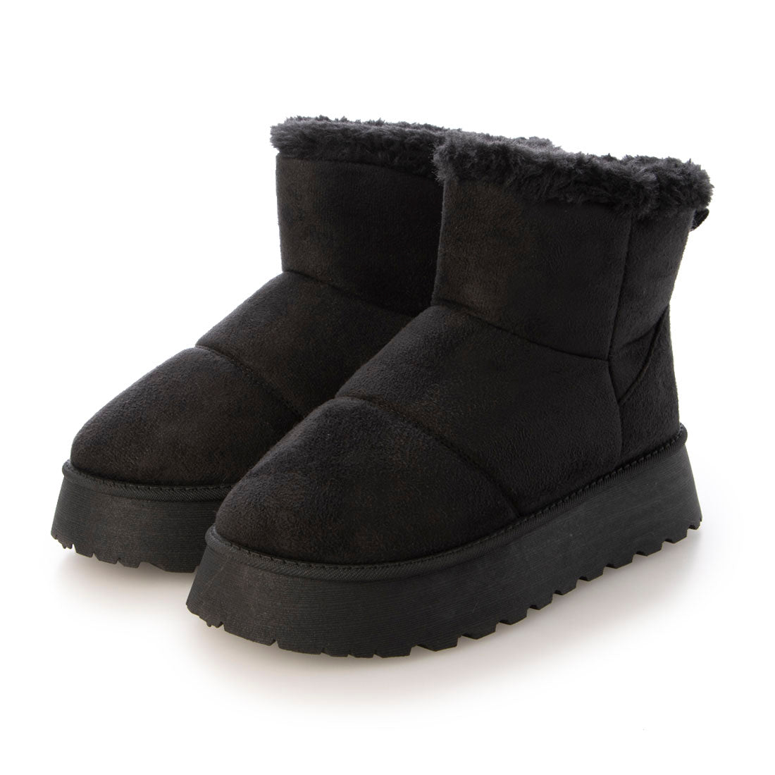 エルエフワイティー LFYT ファンキーレトロエコファー厚底ウィメンズライニングムートンブーツ （BLACK） BLACK