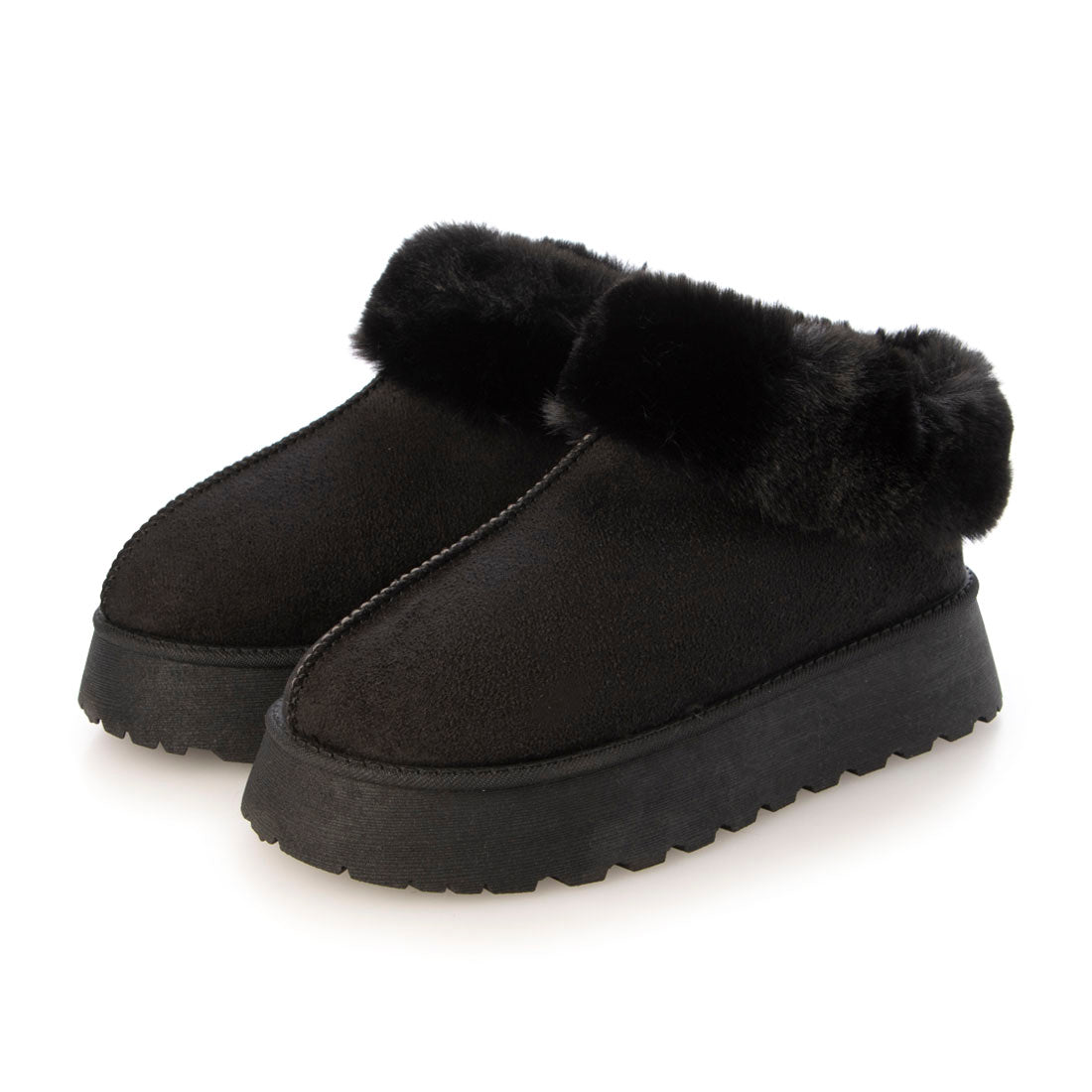 エルエフワイティー LFYT ファンキーレトロエコファー厚底ウィメンズモック （BLACK） BLACK
