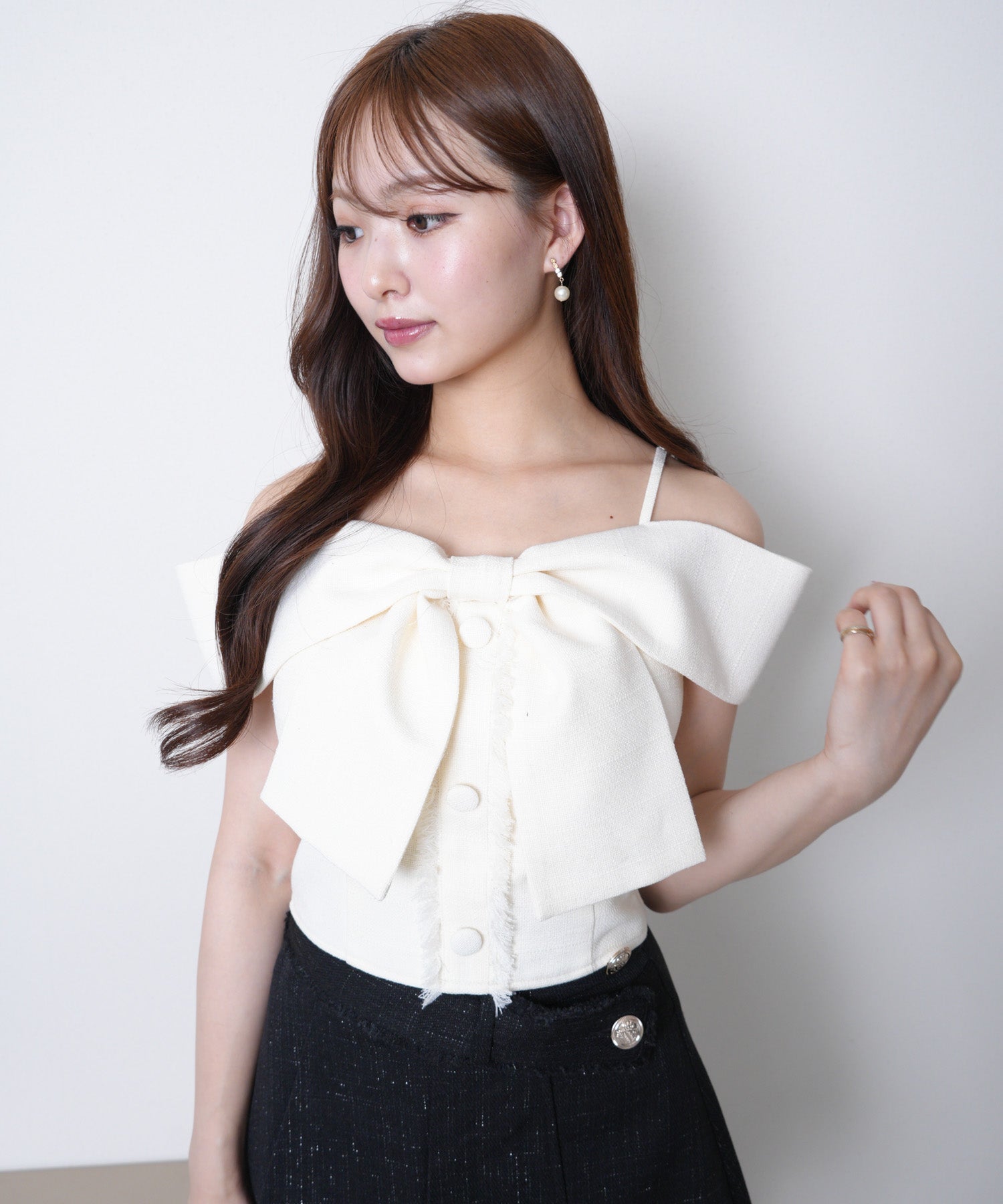 人気⭐︎MUSEBYRIMO の新作　スカートとトップス　セットアップ トップス スカート セットアップ 短めトップス 10436 カットソー
