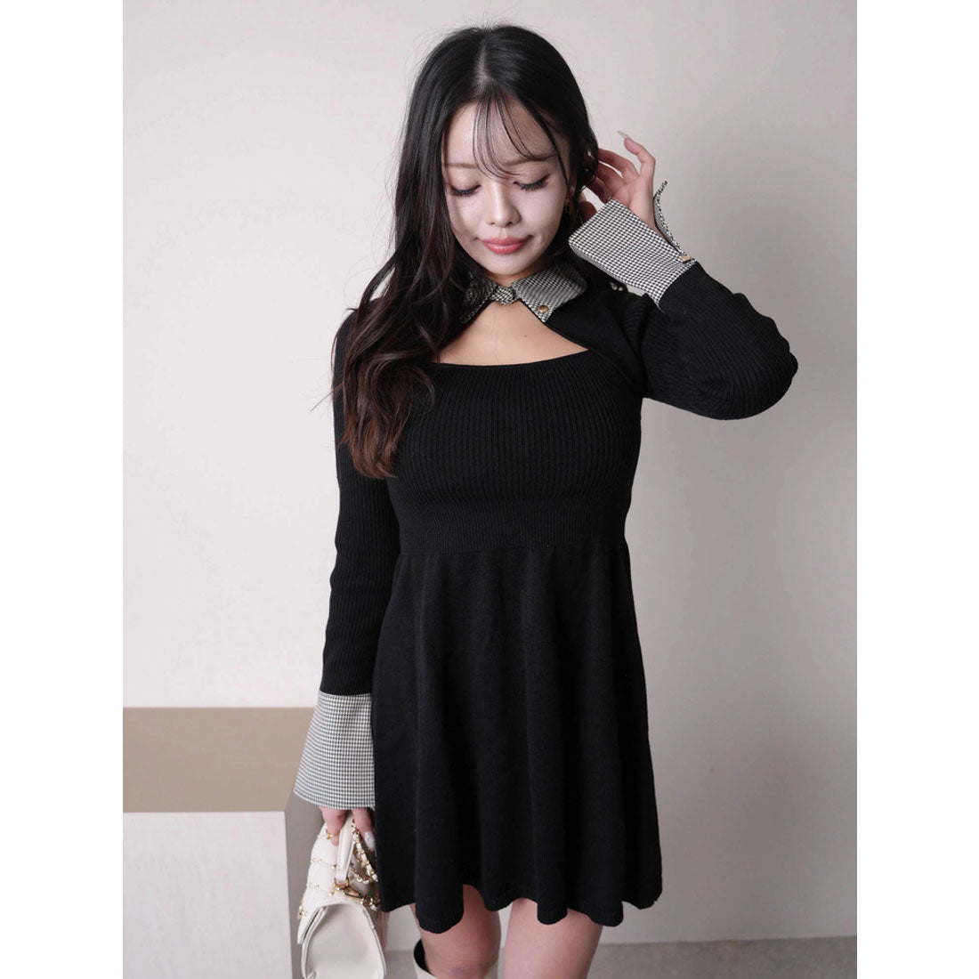 LIP Service LIP Service Dcollet Open Flare Knit Dress LIP Service LIP Service Dcollet Open Flare Knit Dress