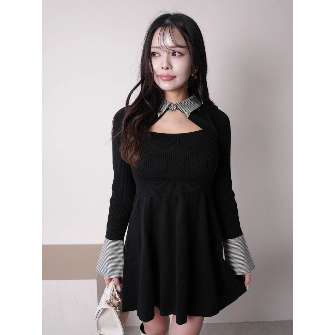 LIP Service LIP Service Dcollet Open Flare Knit Dress LIP Service LIP Service Dcollet Open Flare Knit Dress