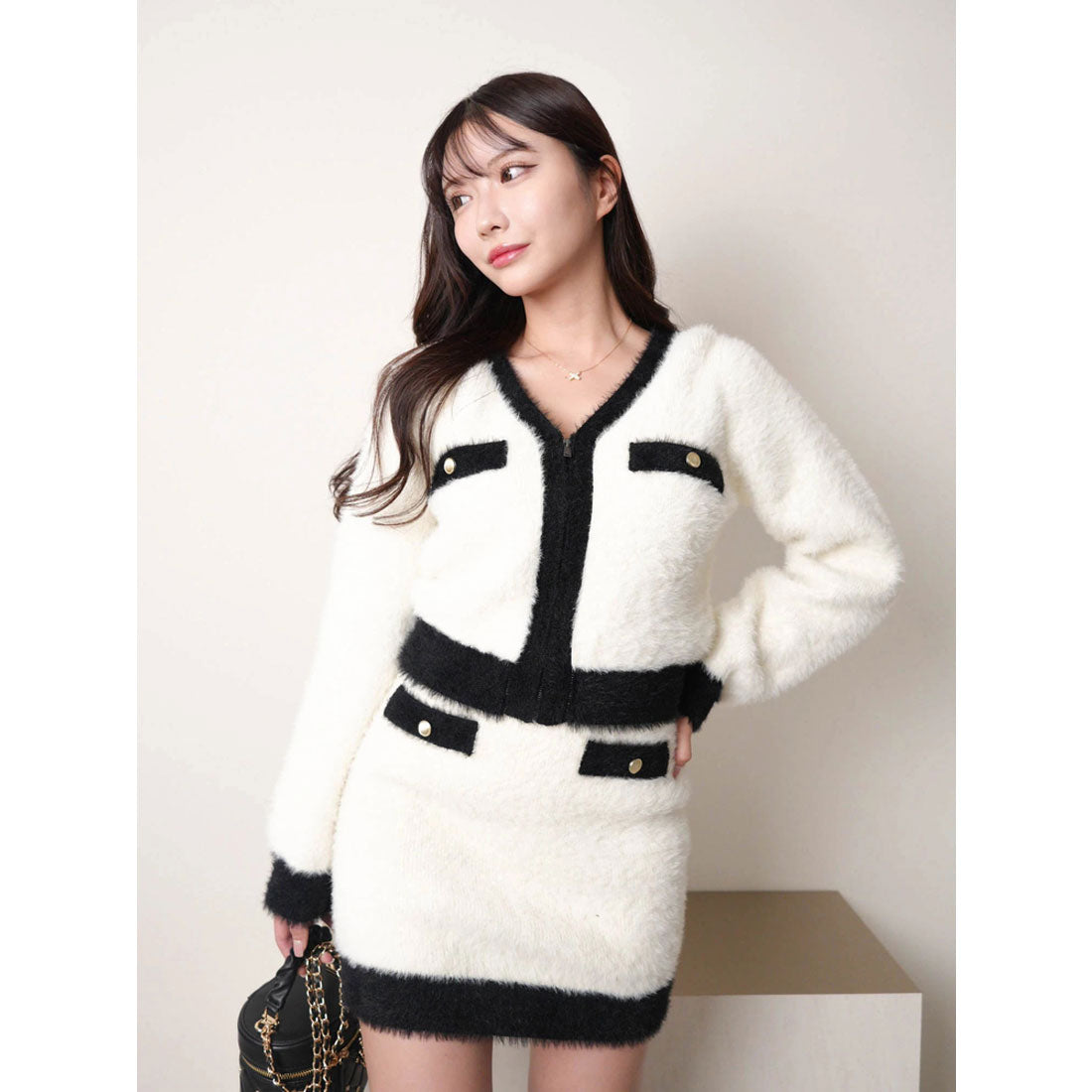 リップサービス LIP SERVICE ラメフェザーバイカラーSET UP （アイボリー） アイボリー