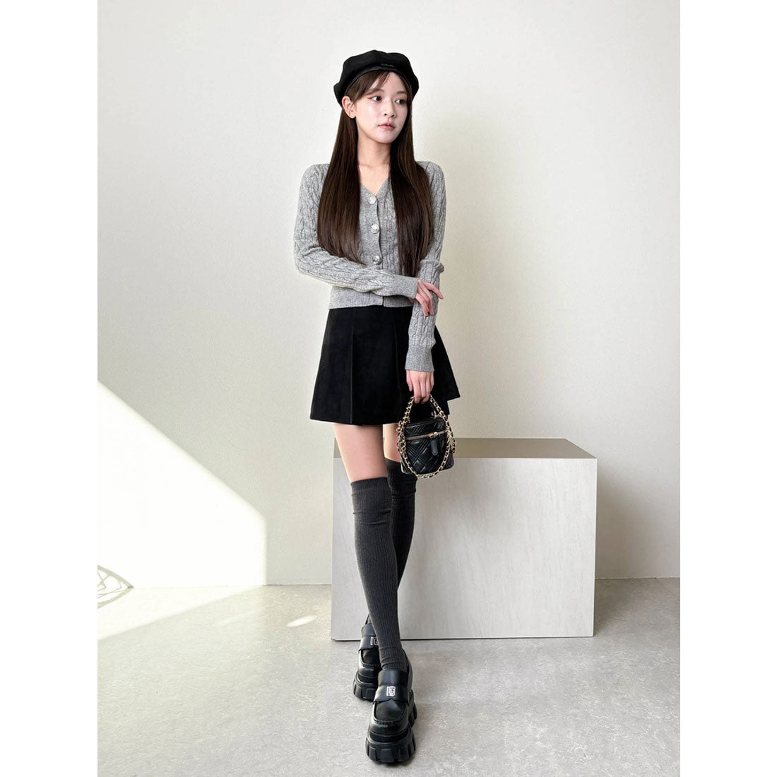 リップサービス LIP SERVICE ケーブルニットボタンカーディガン