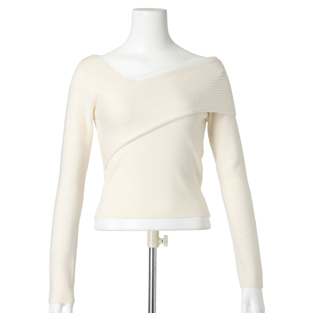 LIP SERVICE LIP SERVICE Sheer Line Asymmetric Shoulder Knit