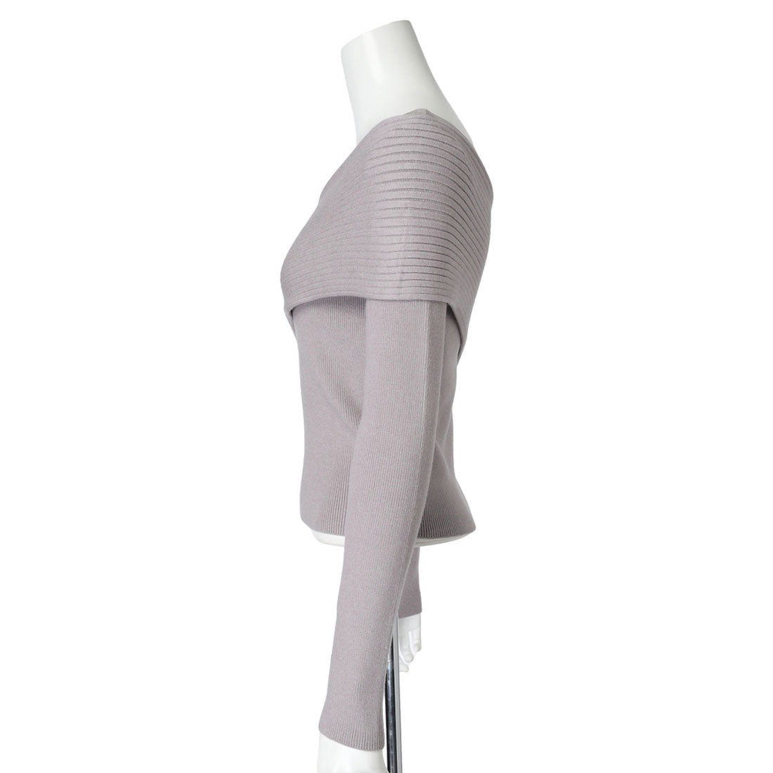 LIP SERVICE LIP SERVICE Sheer Line Asymmetric Shoulder Knit