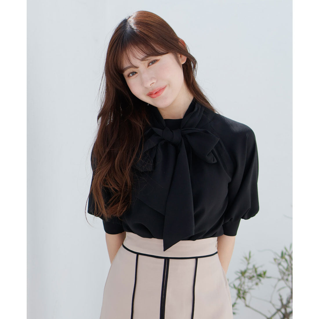 リップサービス LIP SERVICE charme flower 2way ブラウス