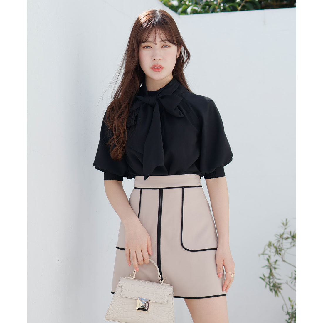 リップサービス LIP SERVICE charme flower 2way ブラウス