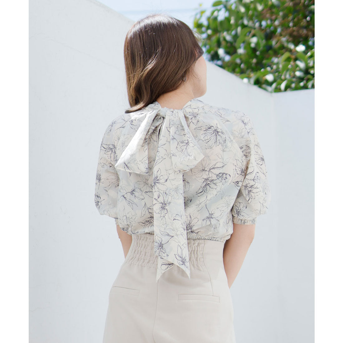 リップサービス LIP SERVICE charme flower 2way ブラウス