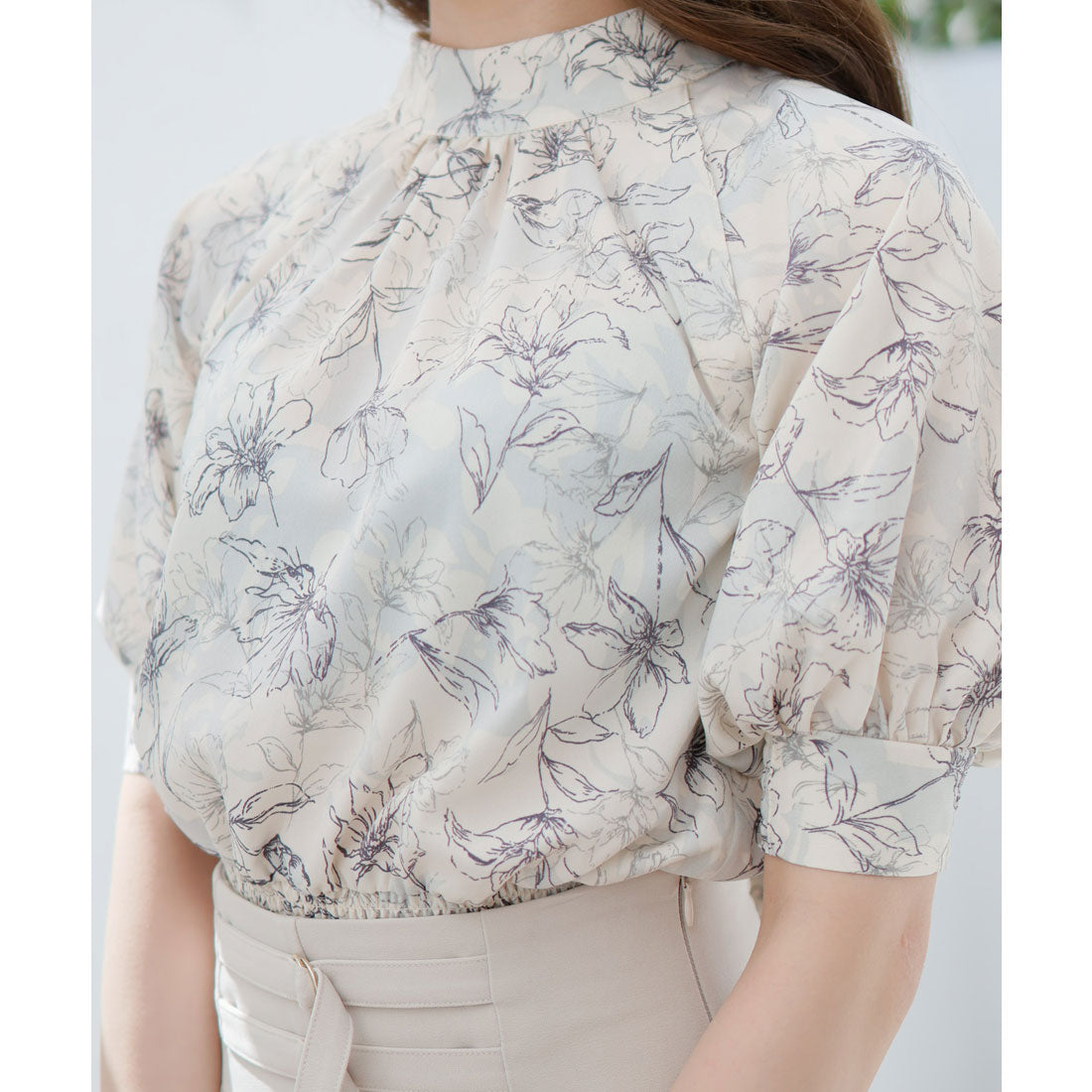 リップサービス LIP SERVICE charme flower 2way ブラウス