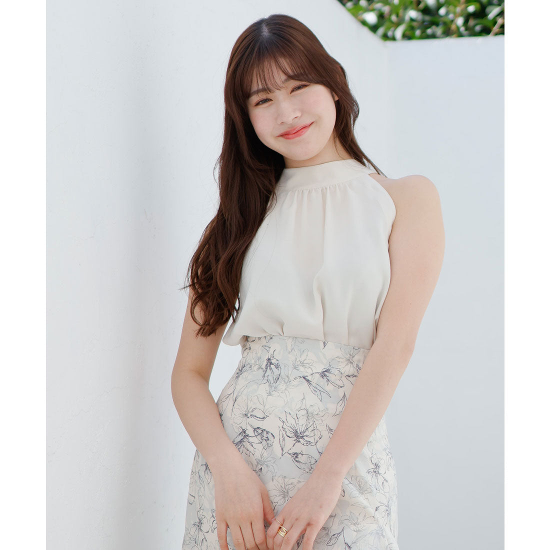 リップサービス LIP SERVICE charme flower 2way ブラウス