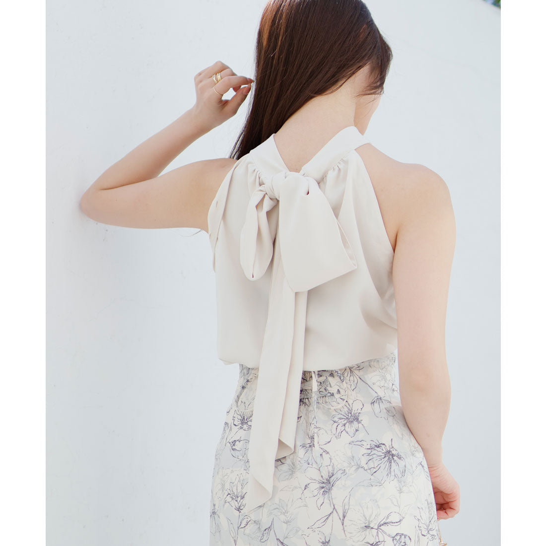 リップサービス LIP SERVICE charme flower 2way ブラウス