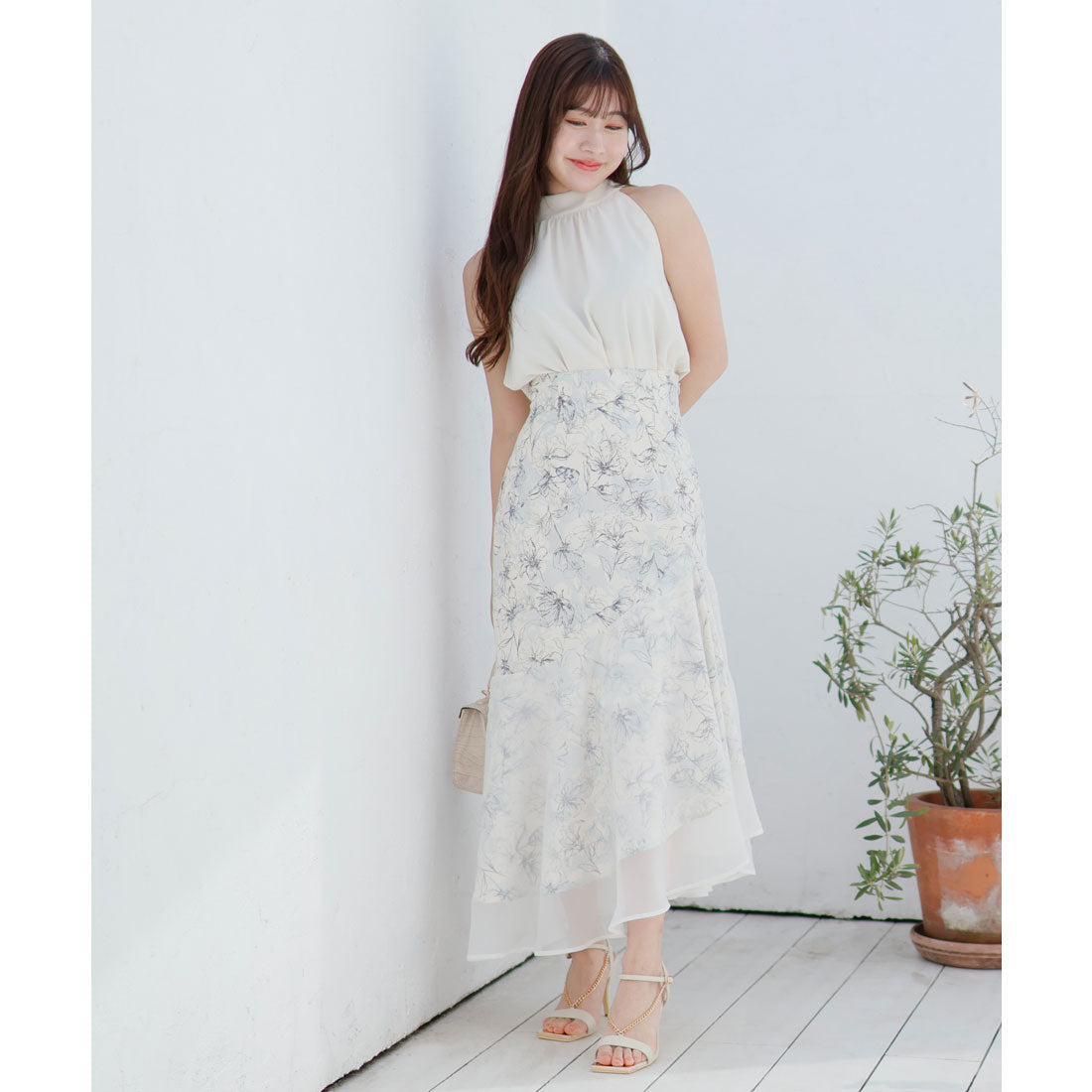 リップサービス LIP SERVICE charme flower 2way ブラウス
