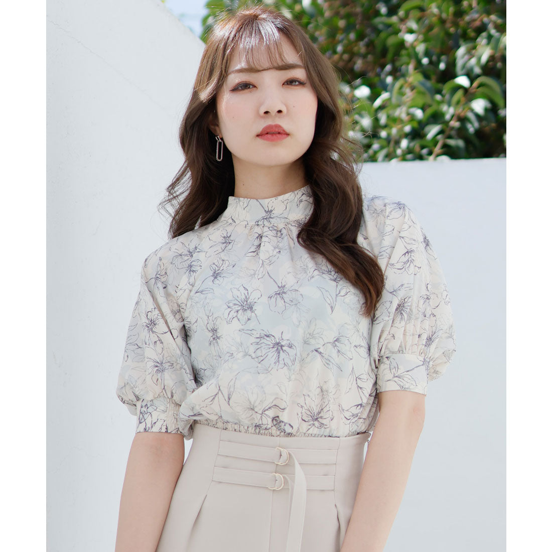 リップサービス LIP SERVICE charme flower 2way ブラウス,ミックス1
