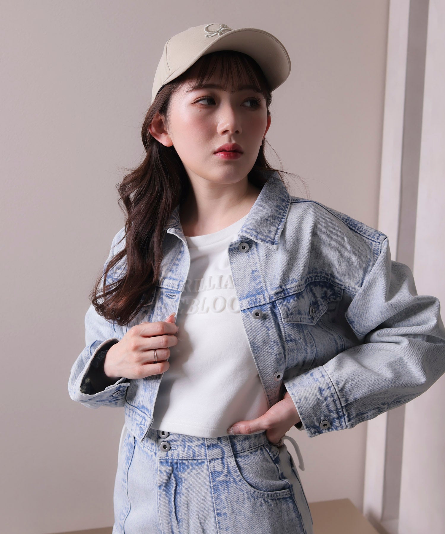 リップサービス LIP SERVICE lady denimクロップドGジャン