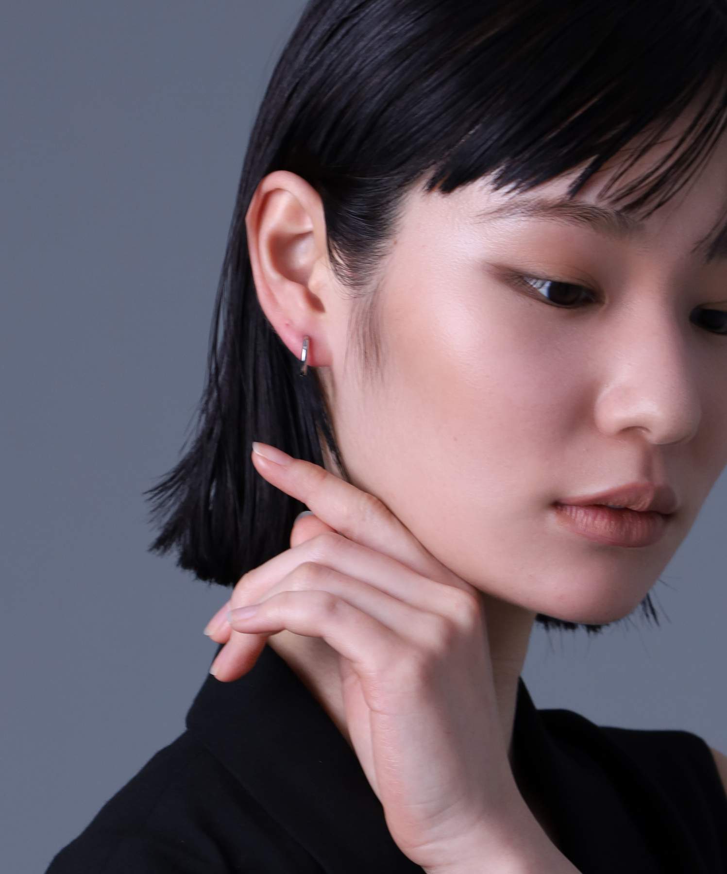 ライオンハート LION HEART 【限定展開】LH-1 スキニーフープピアス/サージカルステンレス316L （シルバー） シルバー