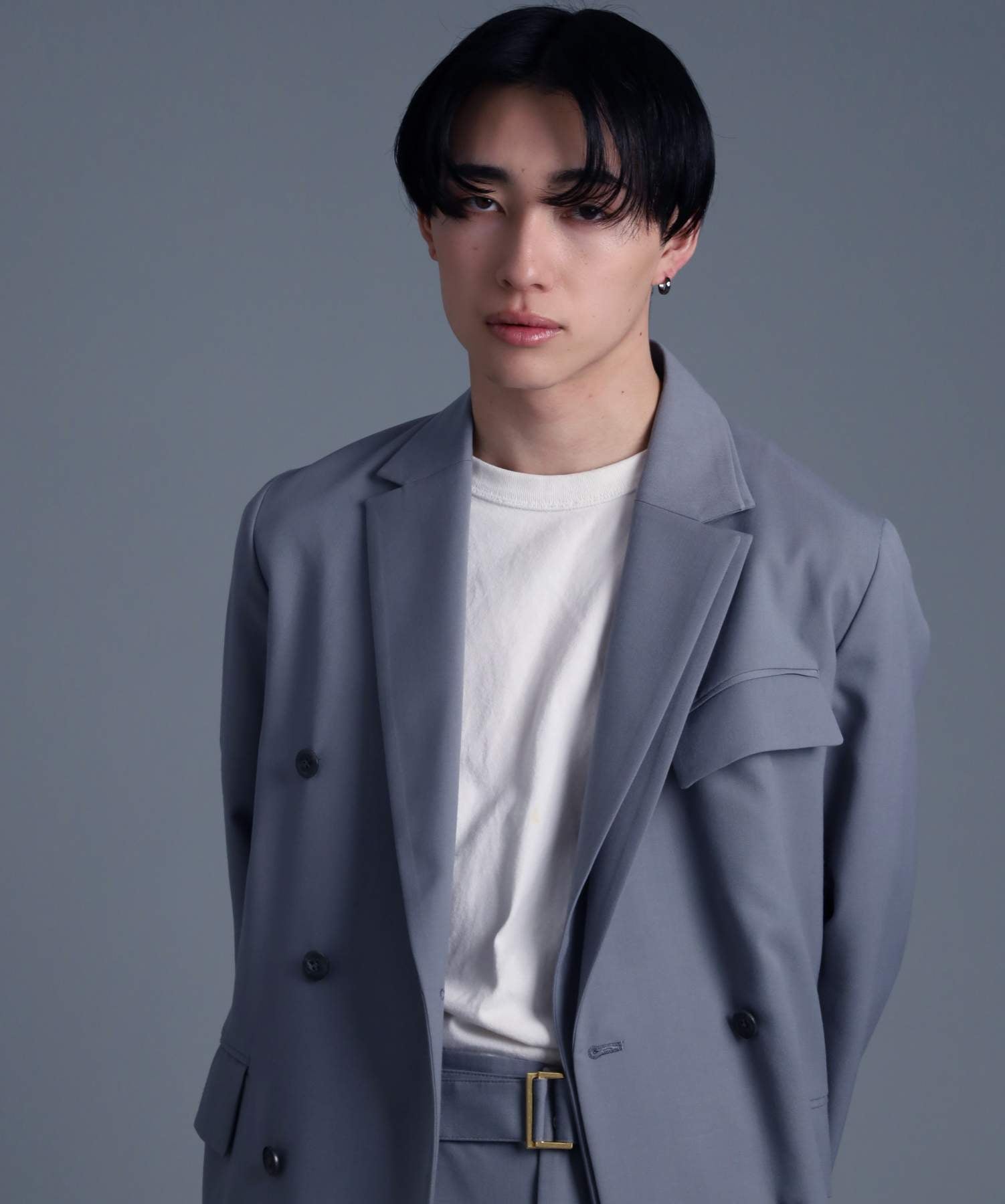 ライオンハート LION HEART 【限定展開】LH-1 カッティングフープピアス/ダイヤモンド/サージカルステンレス316L（金属アレルギー対応） （ライトブラック） ライトブラック