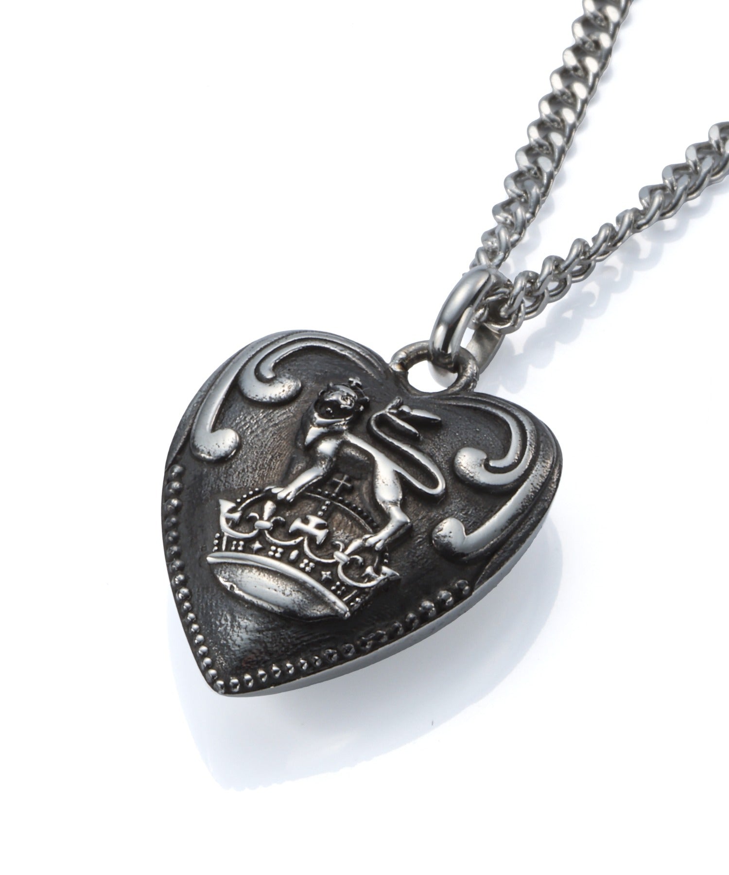 ライオンハート LION HEART 【限定展開】“LH-1”パフィーハートネックレス/サージカルステンレス（金属アレルギー対応） （シルバー） シルバー