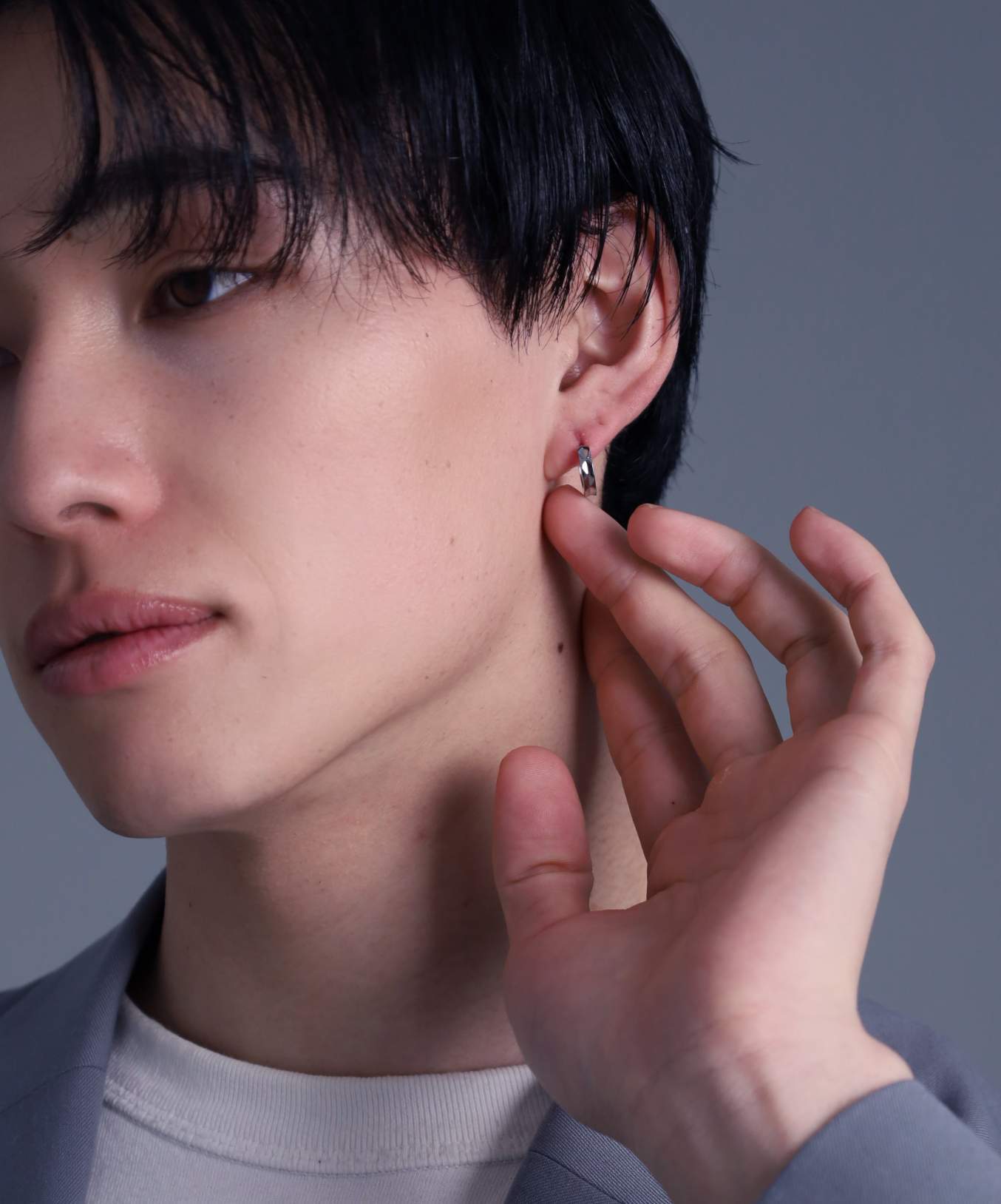 ライオンハート LION HEART 【限定展開】“LH-1”フリージングフープピアス/サージカルステンレス（金属アレルギー対応） （シルバー） シルバー