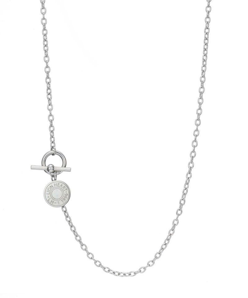 ライオンハート LION HEART 【限定展開】“LH-1”ロゴチャームネックレス/サージカルステンレス（金属アレルギー対応） （シルバー） シルバー