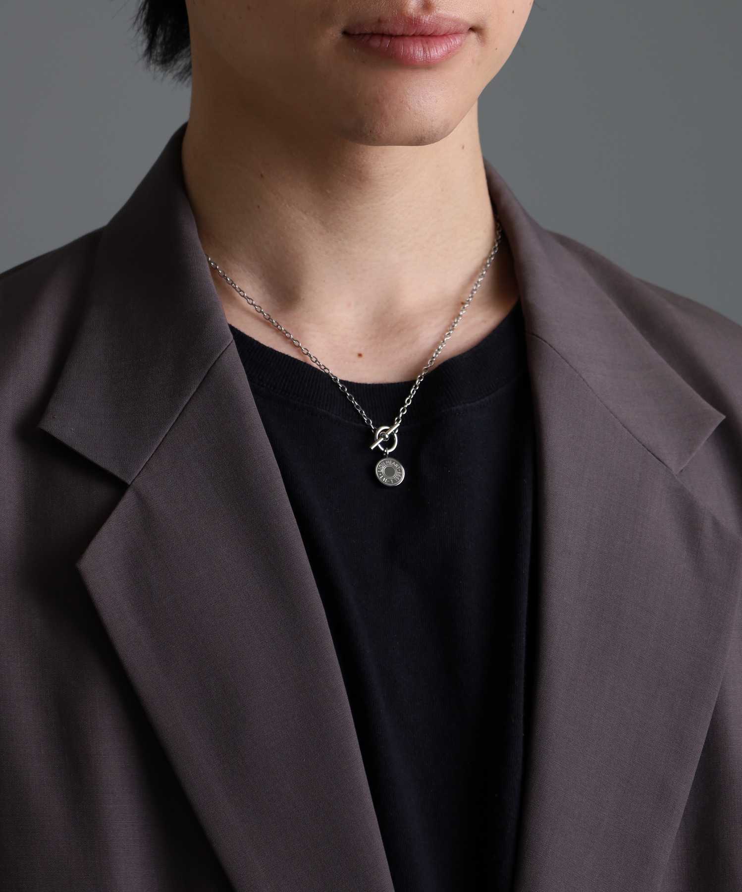 ライオンハート LION HEART 【限定展開】“LH-1”ロゴチャームネックレス/サージカルステンレス（金属アレルギー対応） （シルバー） シルバー