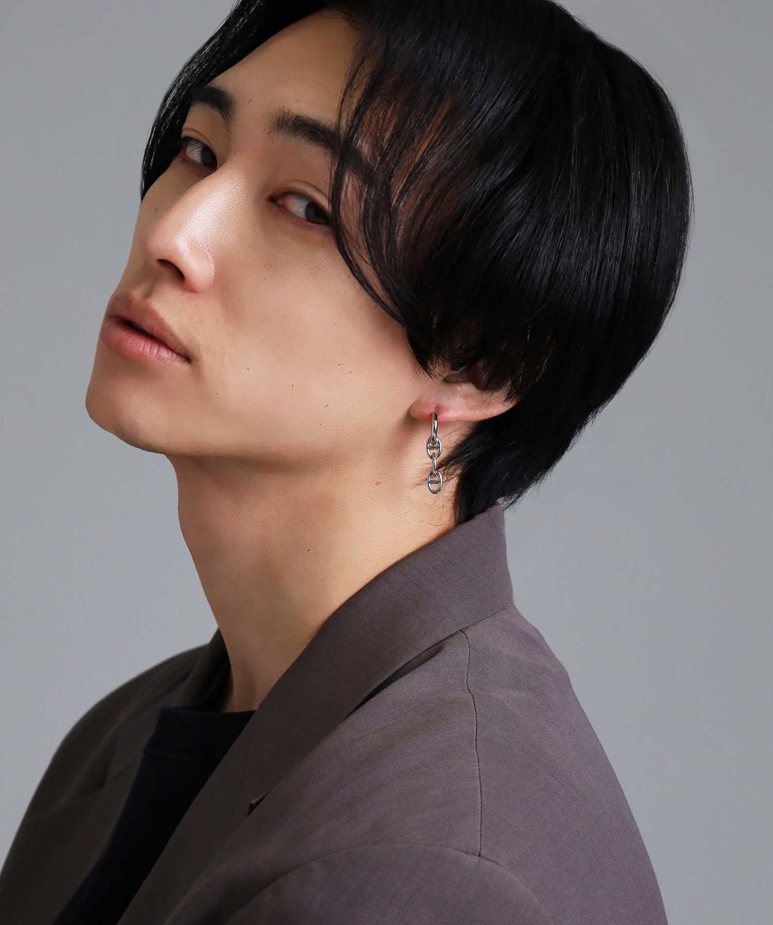 ライオンハート LION HEART 【限定展開】“LH-1”アンカーチェーンドロップピアス/サージカルステンレス（金属アレルギー対応） （シルバー） シルバー