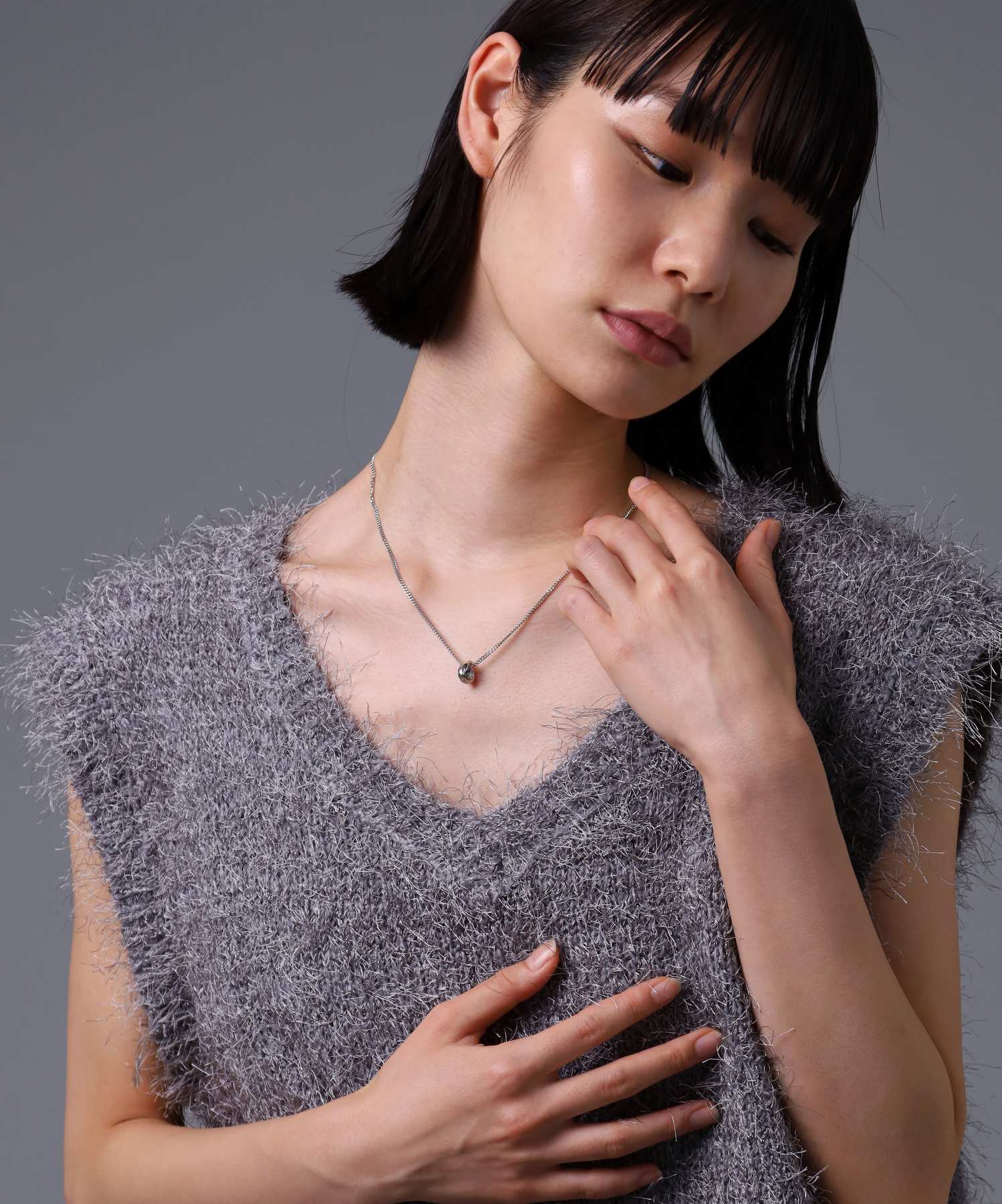 ライオンハート LION HEART 【限定展開】“THE EDGE”シグネチャーカッティングダブルリングペアネックレス/スペシャルパッケージ/サージカルステンレス（金属アレルギー対応） （シルバー） シルバー