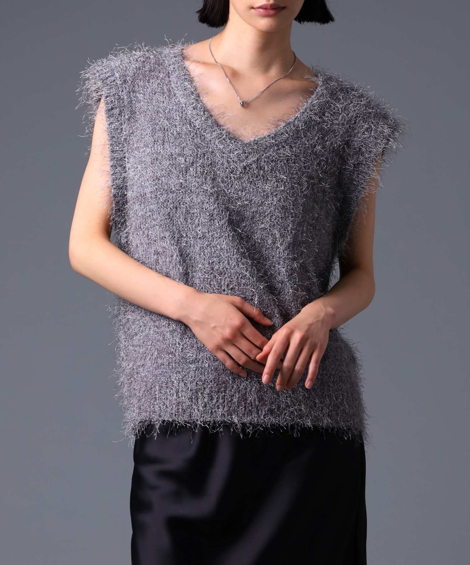 ライオンハート LION HEART 【限定展開】“THE EDGE”シグネチャーカッティングダブルリングペアネックレス/スペシャルパッケージ/サージカルステンレス（金属アレルギー対応） （シルバー） シルバー