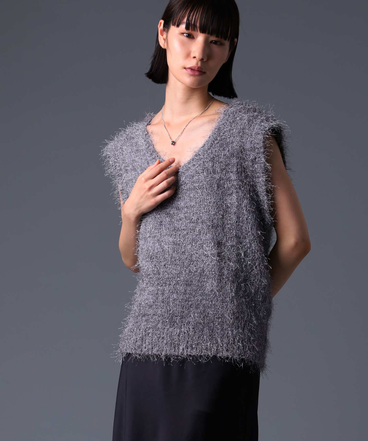 ライオンハート LION HEART 【限定展開】“THE EDGE”シグネチャーカッティングダブルリングペアネックレス/スペシャルパッケージ/サージカルステンレス（金属アレルギー対応） （シルバー） シルバー