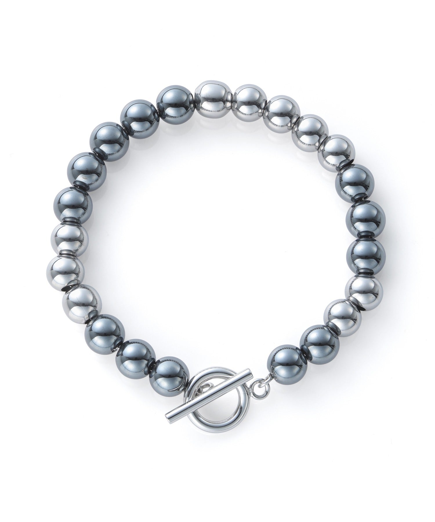 ライオンハート LION HEART 【限定展開】“LH-1”インナーチェーンビーズブレスレット（8mm）/ステンレススティール【LION HEART / ライオンハート】 （ライトブラック） ライトブラック