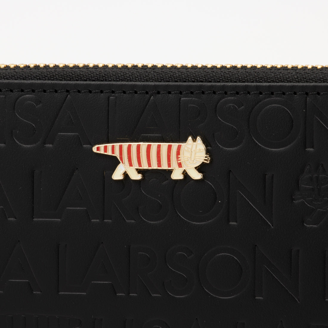 リサ・ラーソン LISA LARSON 本革 ラウンドファスナー 長財布 （10.ブラック） 10.ブラック