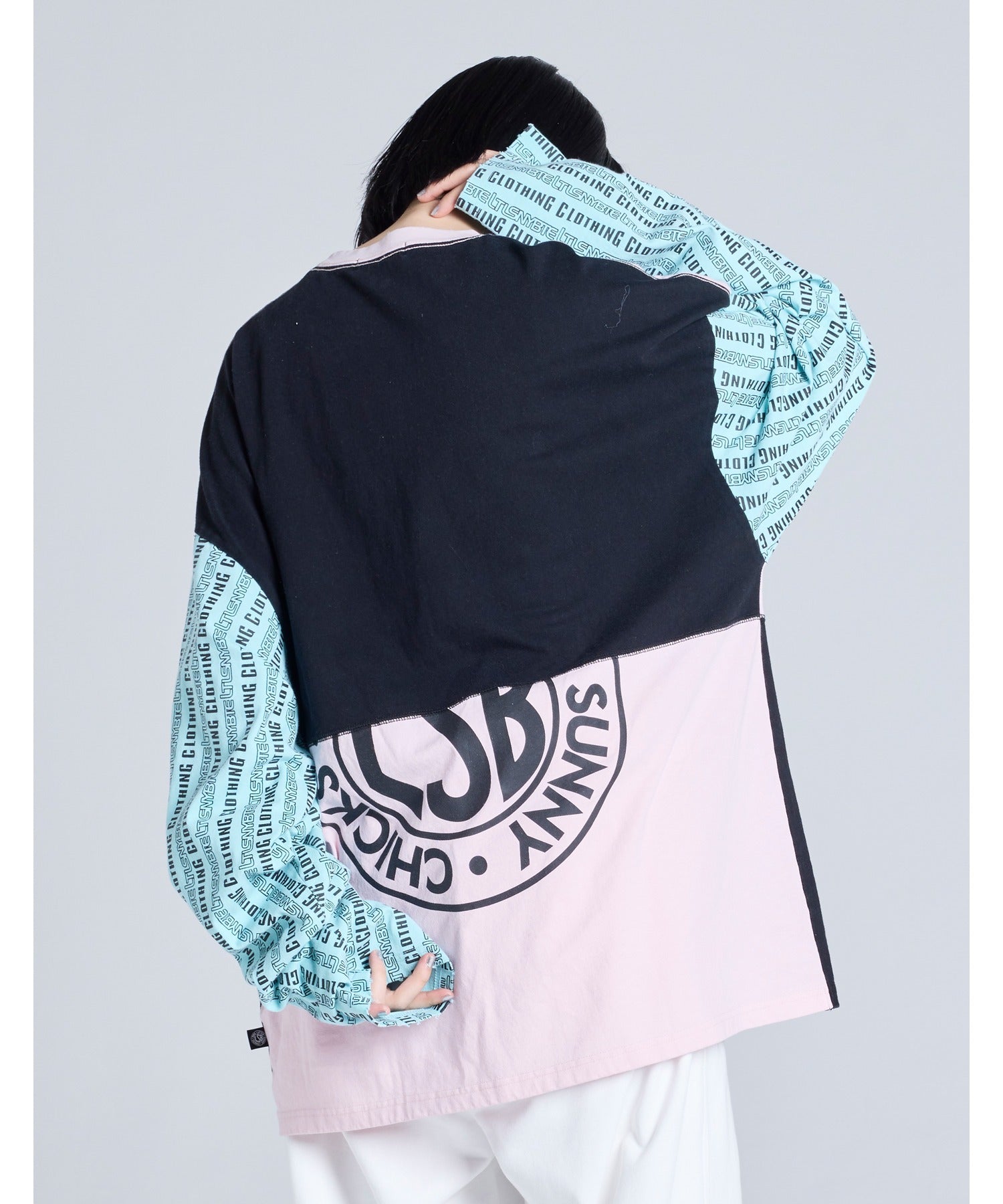 リトルサニーバイト little sunny bite 【Little Sunny Bite】LSB logo long tee （ピンク） ピンク