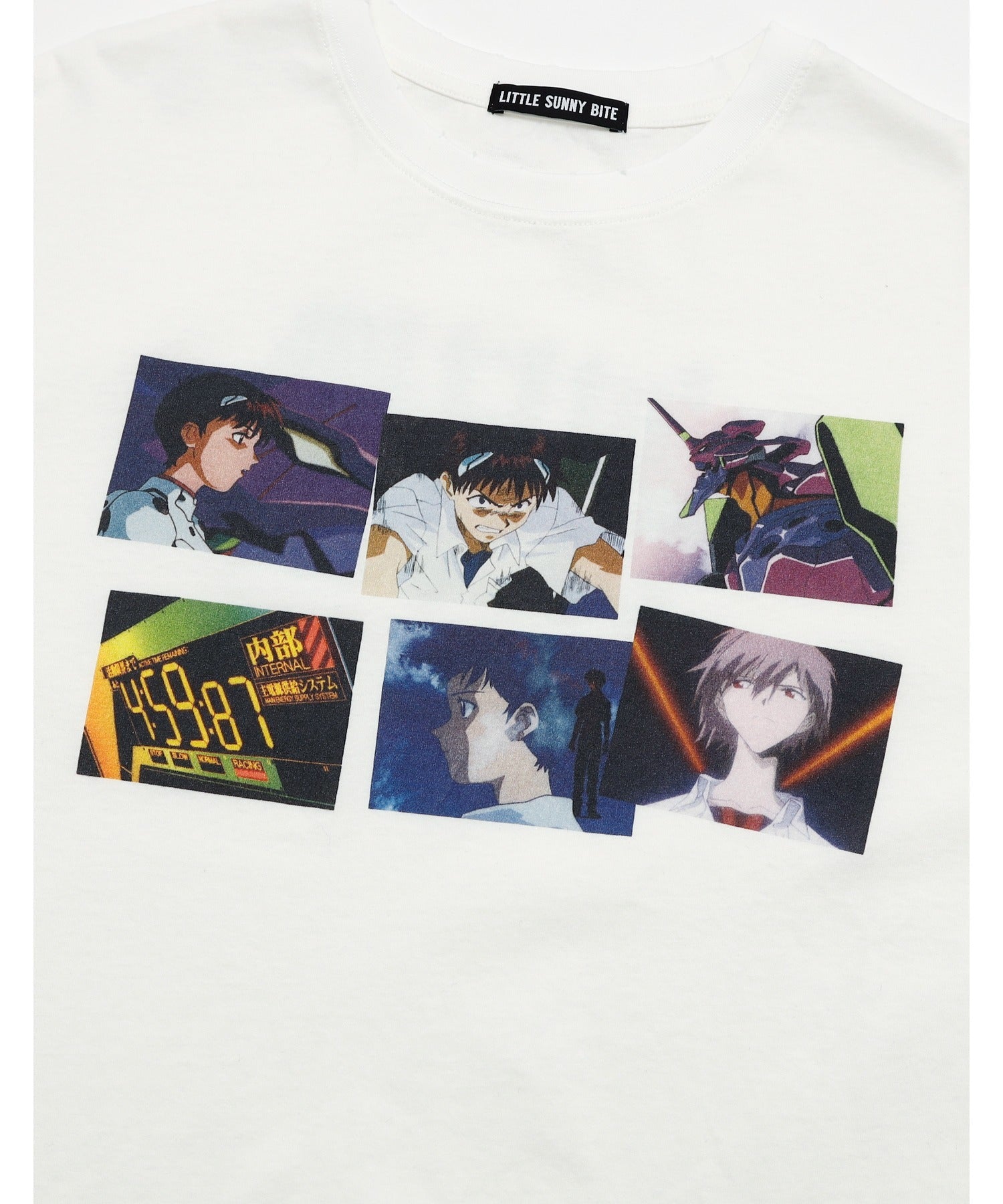 リトルサニーバイト little sunny bite evangelion x little sunny bite long tee （ホワイト） ホワイト