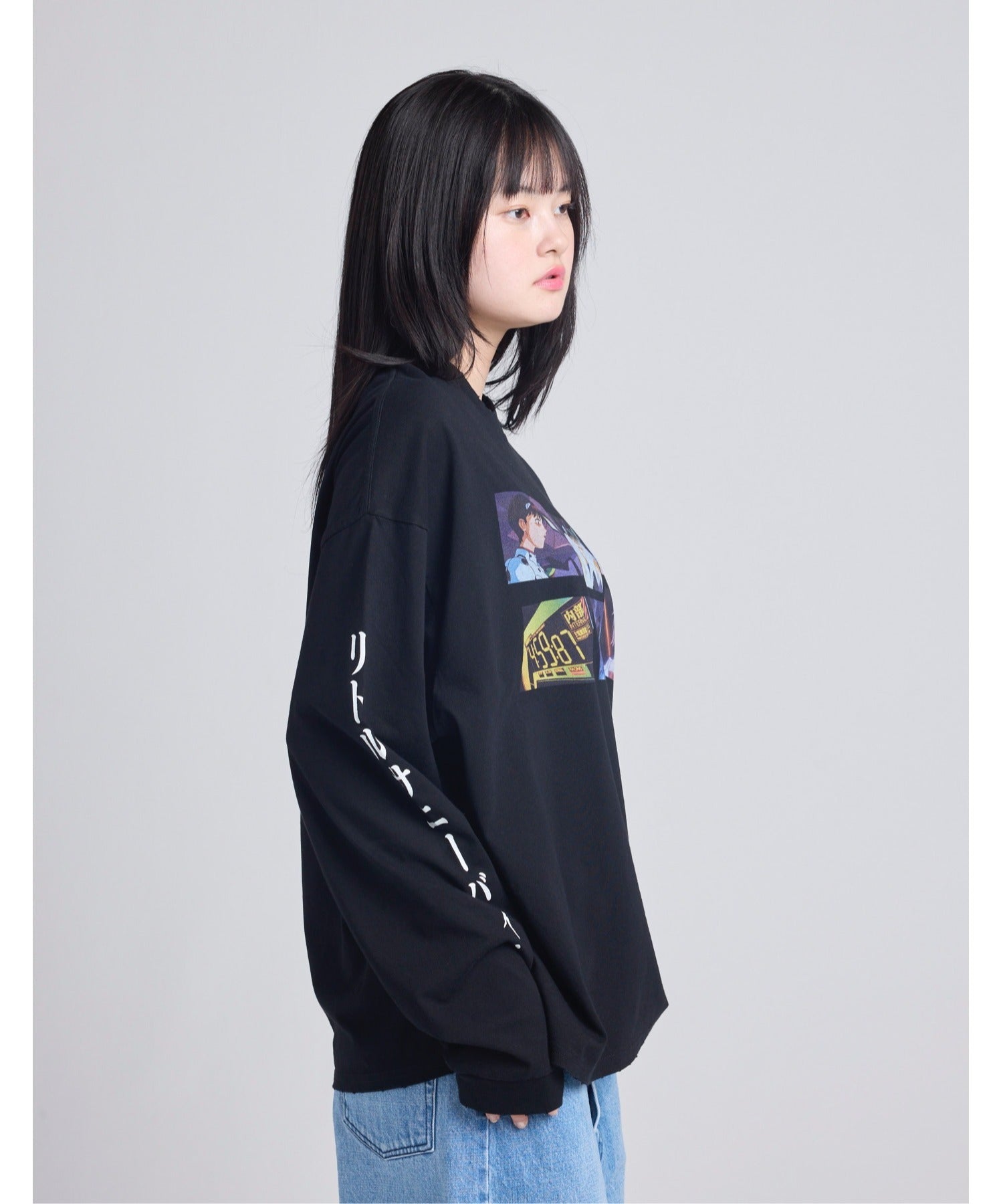 リトルサニーバイト little sunny bite evangelion x little sunny bite long tee （ホワイト） ホワイト