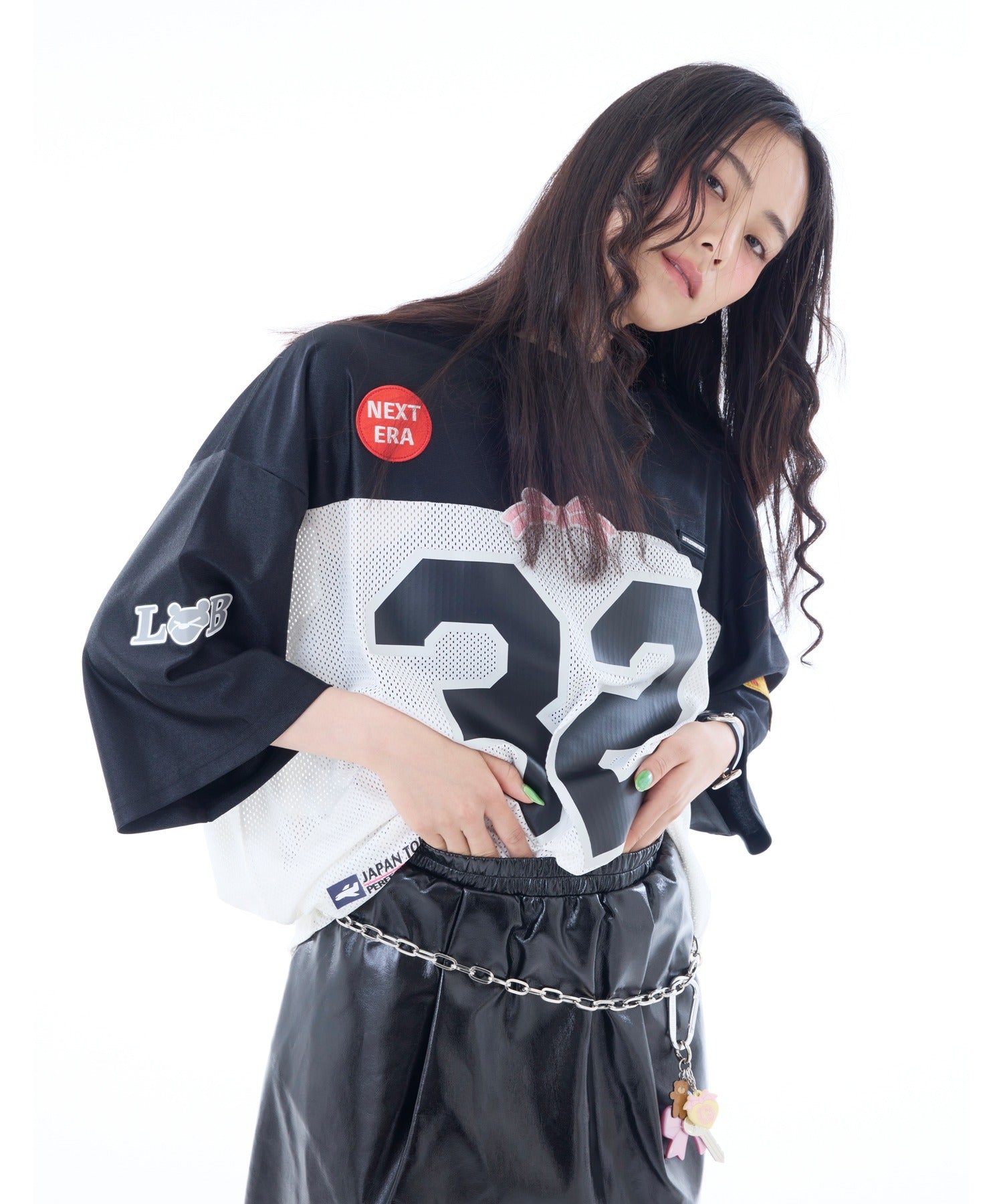 リトルサニーバイト little sunny bite 【little sunny bite】sporty mesh big tee （ホワイト） ホワイト