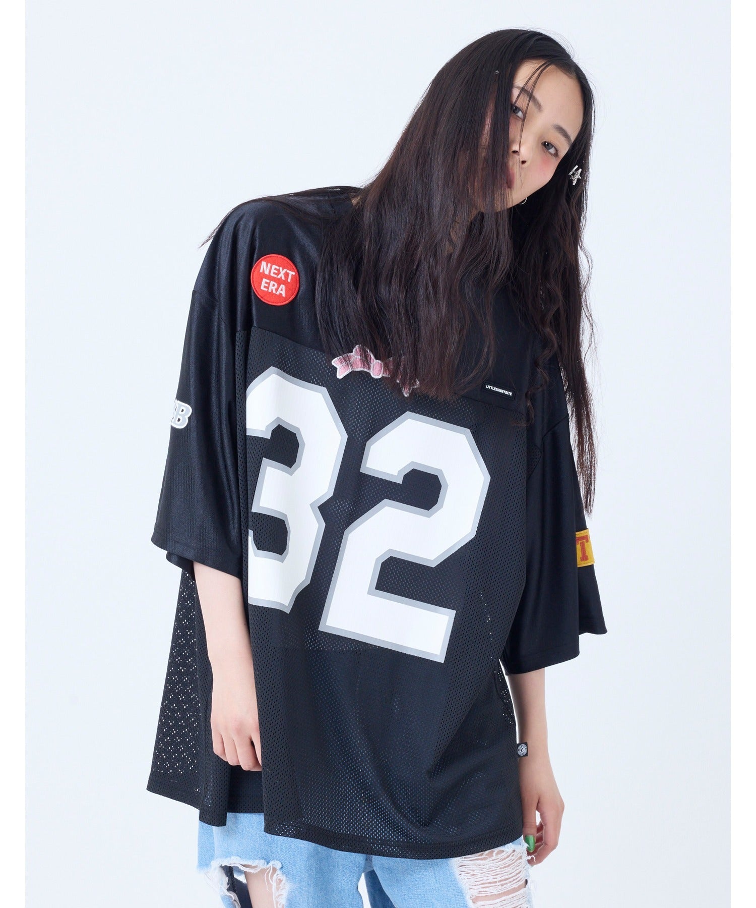 リトルサニーバイト little sunny bite 【little sunny bite】sporty mesh big tee （ホワイト） ホワイト