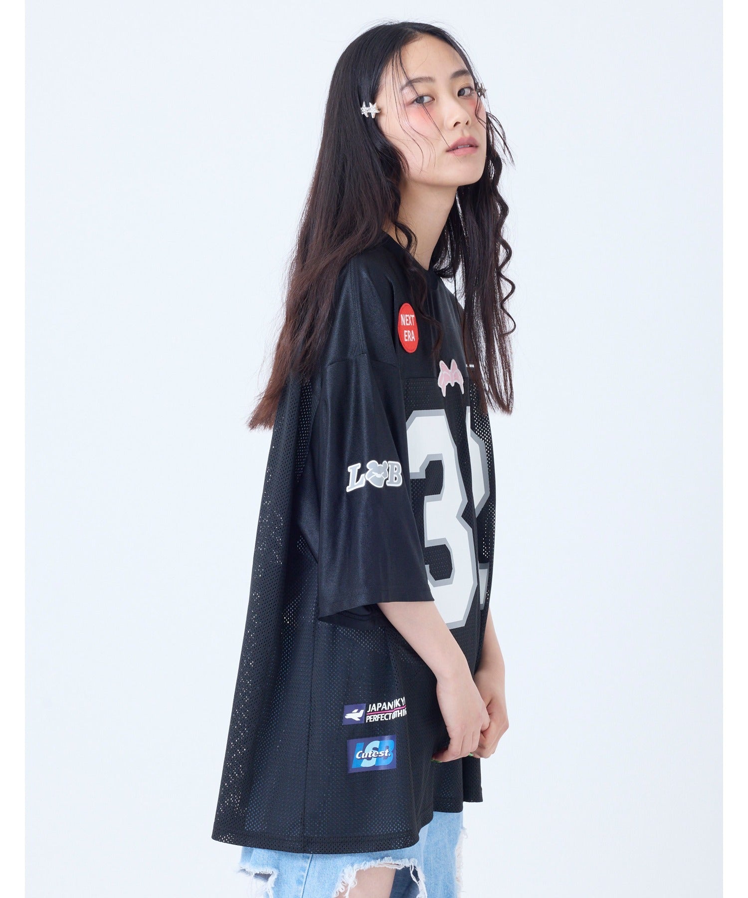 リトルサニーバイト little sunny bite 【little sunny bite】sporty mesh big tee （ホワイト） ホワイト