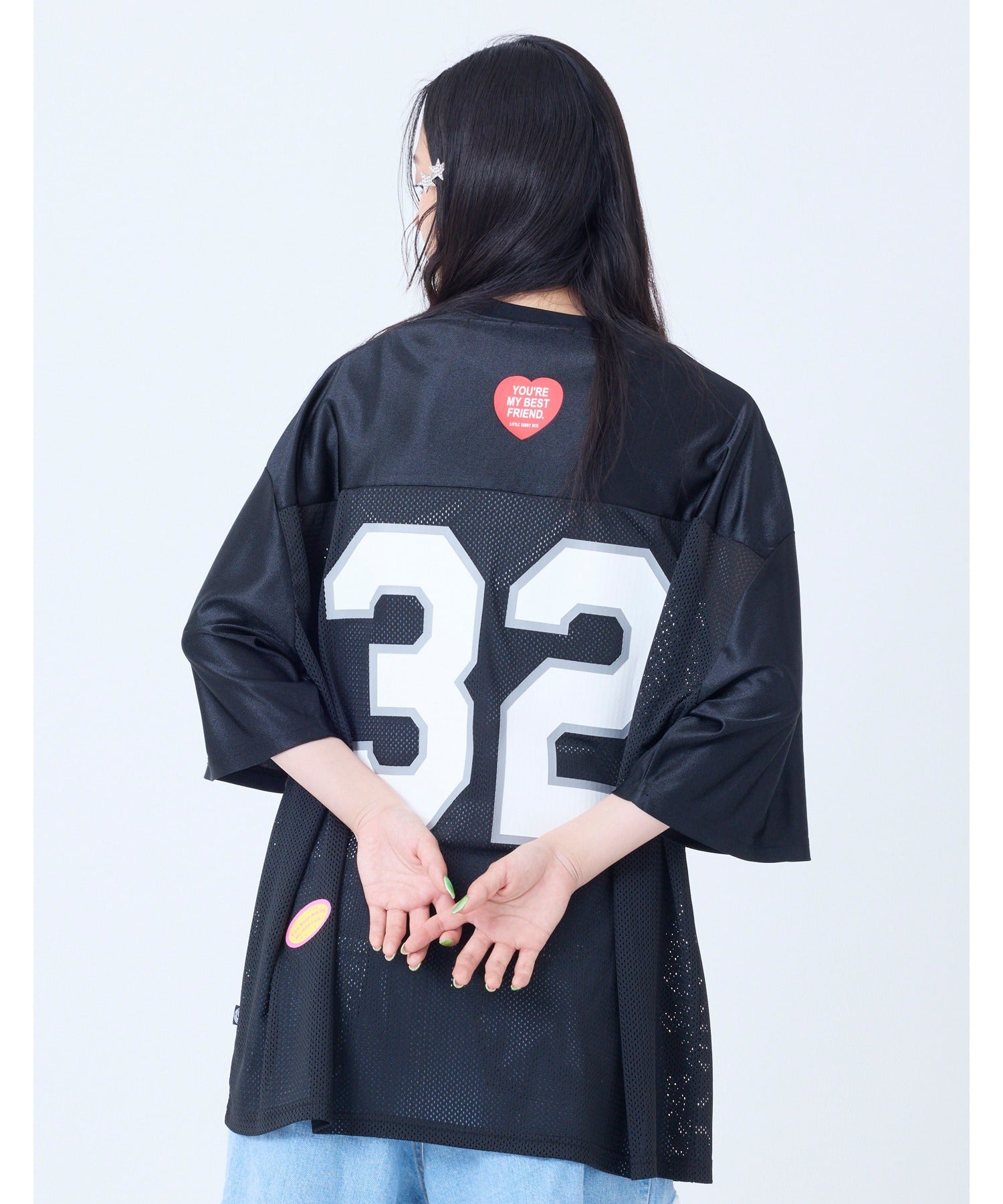 リトルサニーバイト little sunny bite 【little sunny bite】sporty mesh big tee （ホワイト） ホワイト