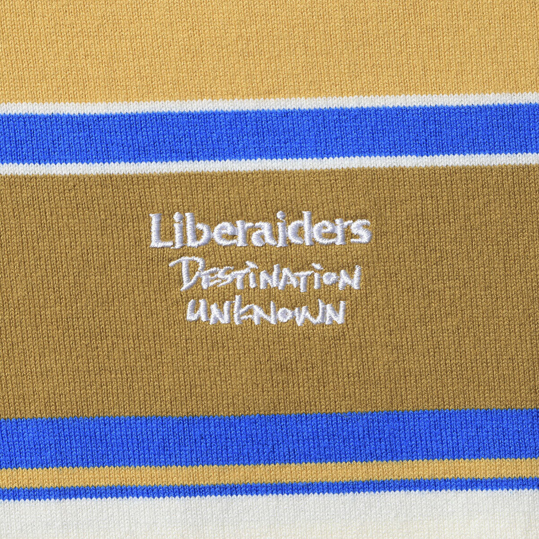 リベレイダース Liberaiders Liberaiders MULTI STRIPE L/S POLO SHIRT（リベレイダース マルチ ストライプ ロングスリーブ ポロシャツ） （BEIGE） BEIGE